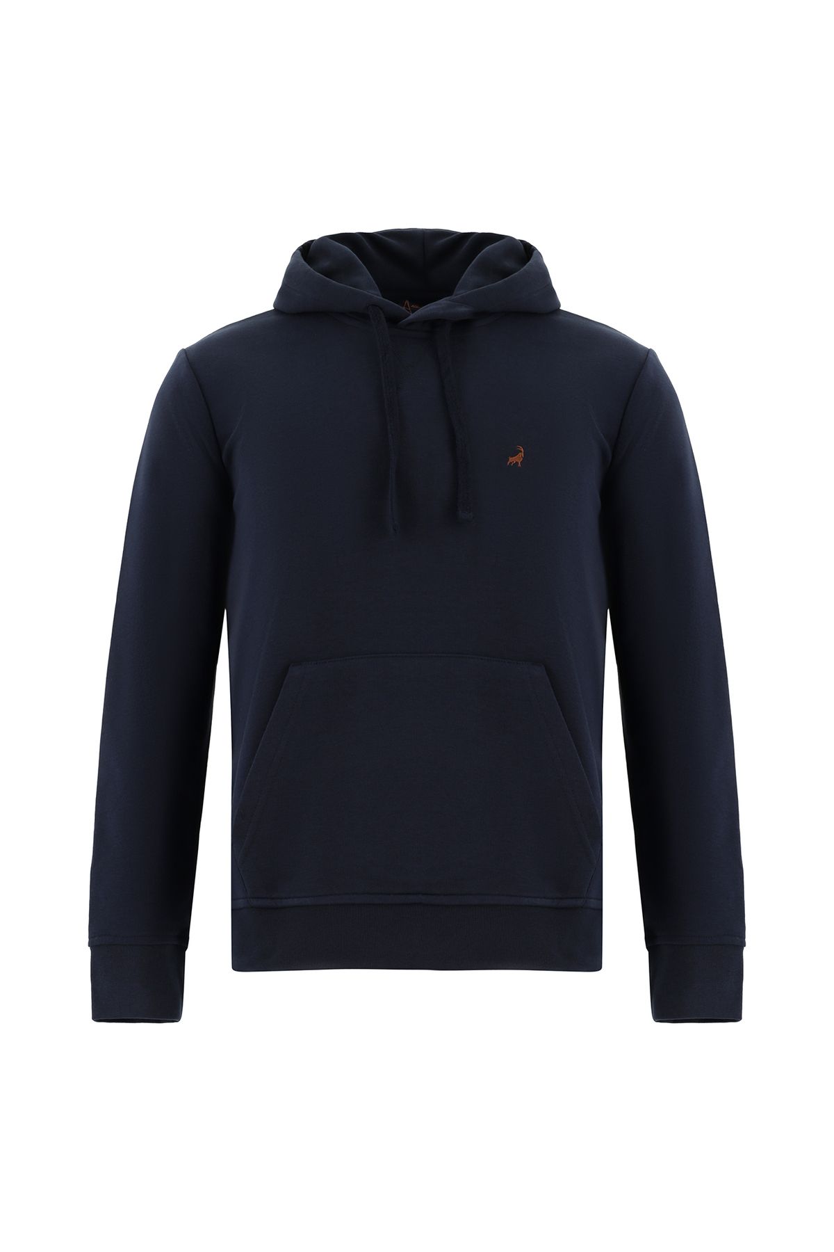 Kiğılı Kapüşonlu Nakışlı Pamuklu Sweatshirt