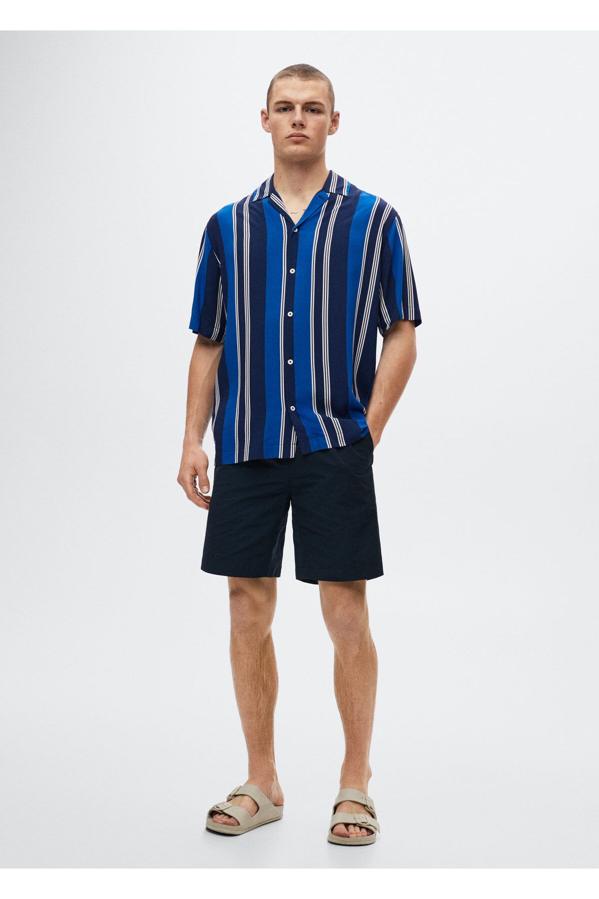 MANGO Man Lacivert Erkek Şort & Bermuda 37000571