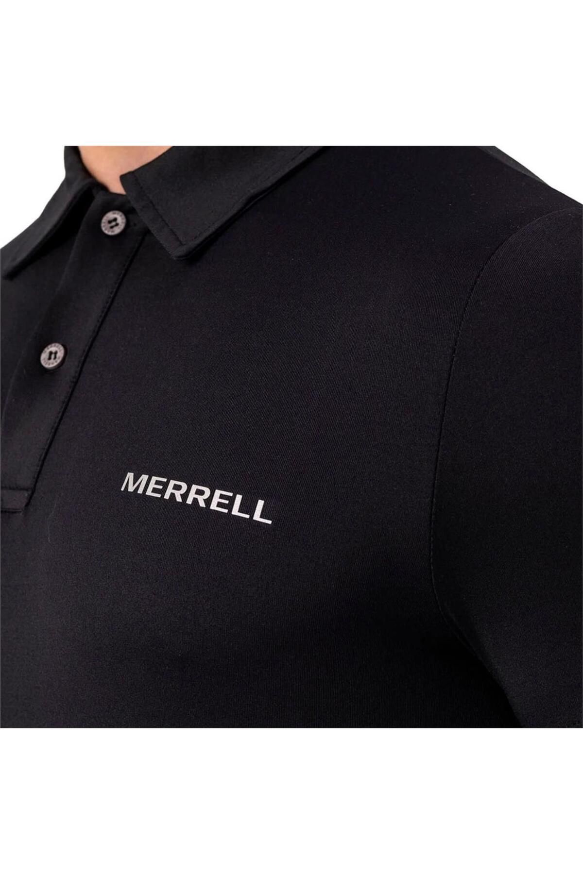 Merrell Pace M Erkek Siyah Polo T-shirt