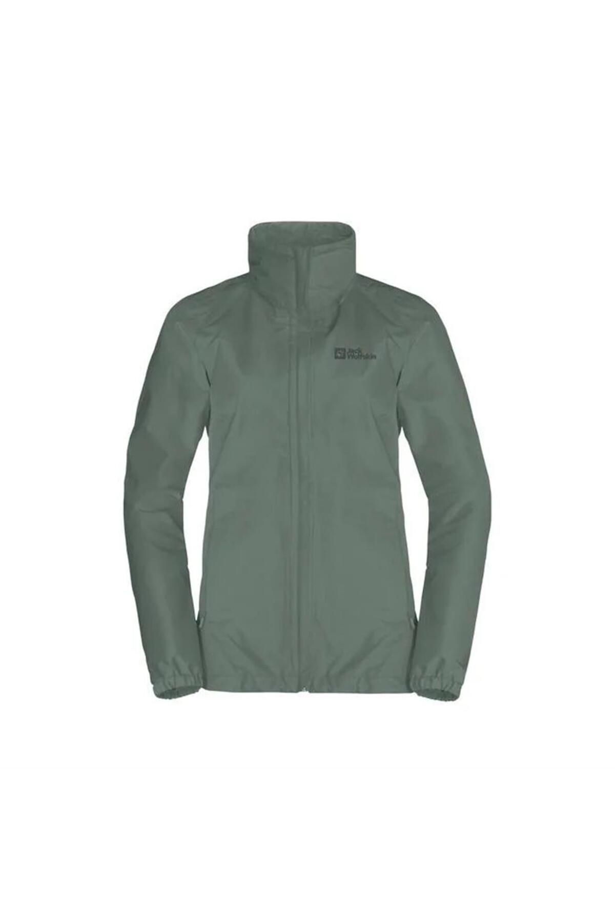 Jack Wolfskin Stormy Point 2l Jkt W Kadın Yeşil Outdoor Ceketi