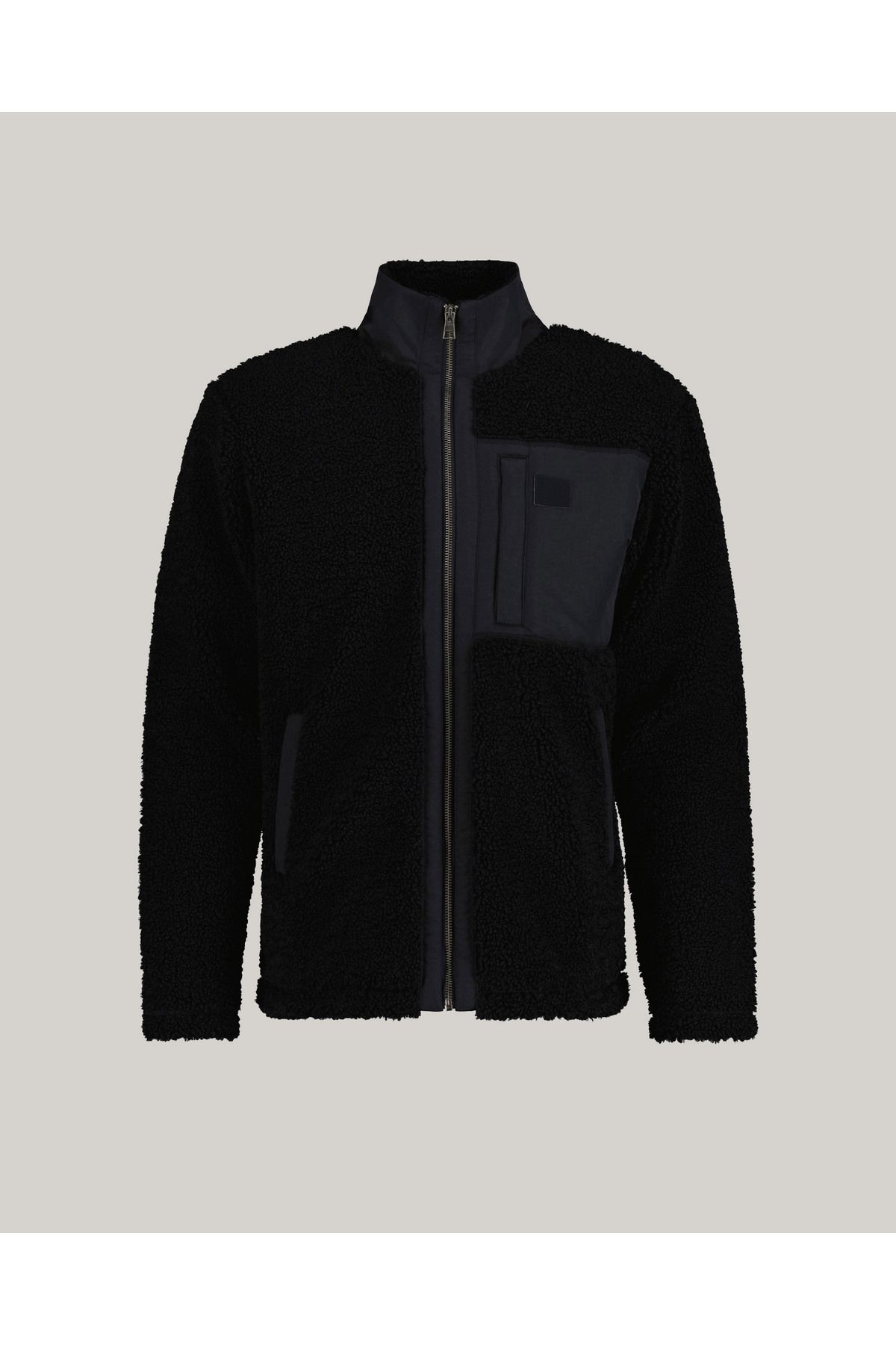 Gant Erkek Siyah Relaxed Fit Fermuarlı Logolu Sweatshirt