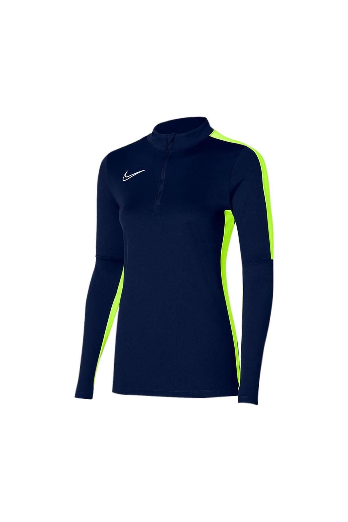 Nike Dr1354 W Nk Df Acd23 Drıl Top Lacivert-neon Yeşil