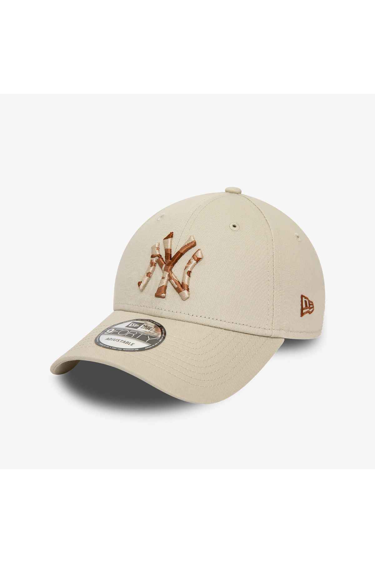 NEW ERA New York Yankees Batik Logo Unisex Krem Şapka