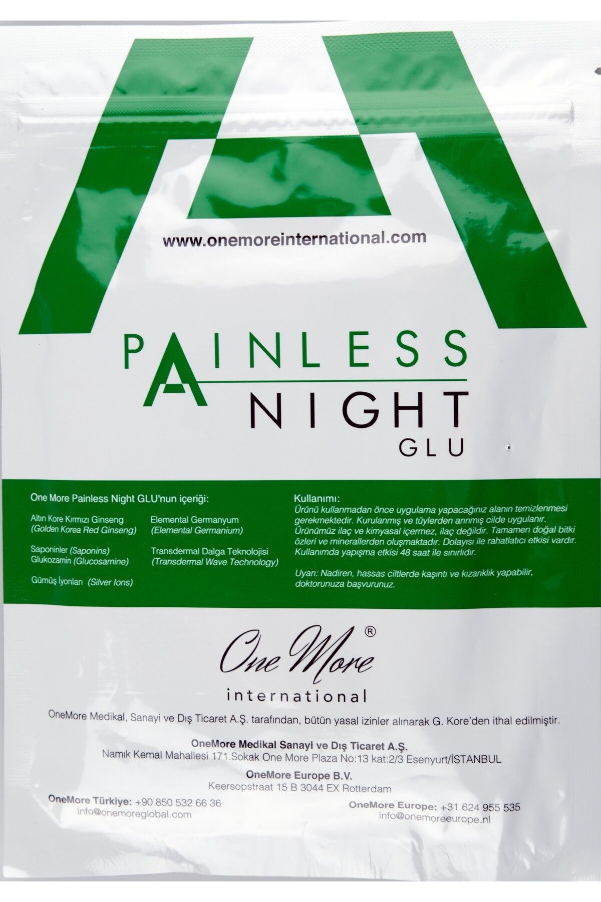 Bant One More Painless Night Glu Ağrı Bandı 25 Adet Genel Sağlık Bandı