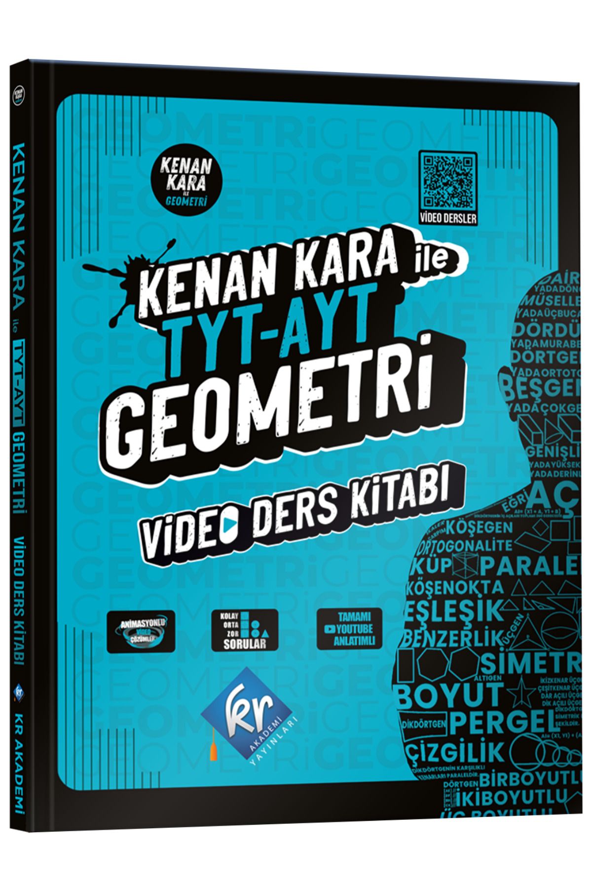KR Akademi Yayınları Kenan Kara Ile Tyt-ayt Geometri Video Ders Kitabı