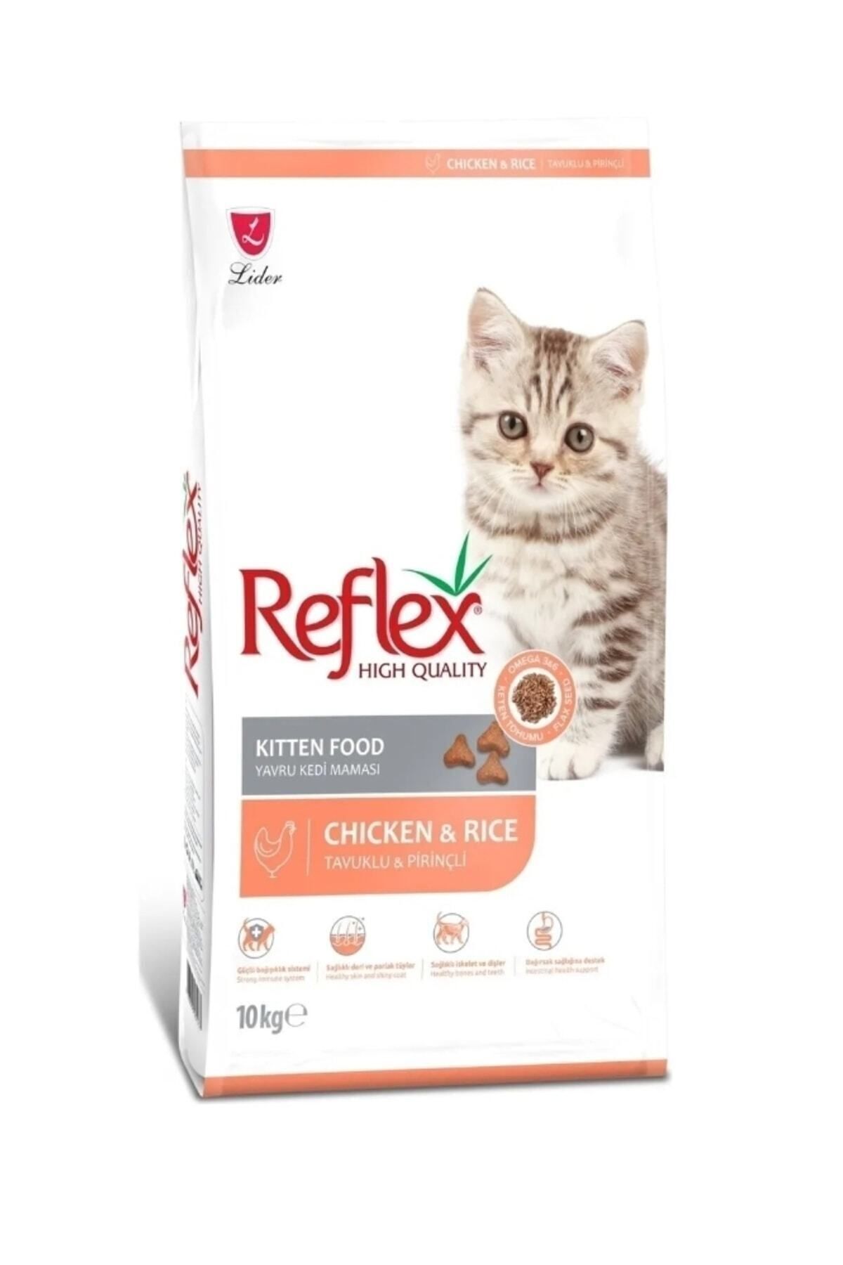 Reflex Tavuklu Yavru Kedi Maması 10 Kg (GÖLGE AV)