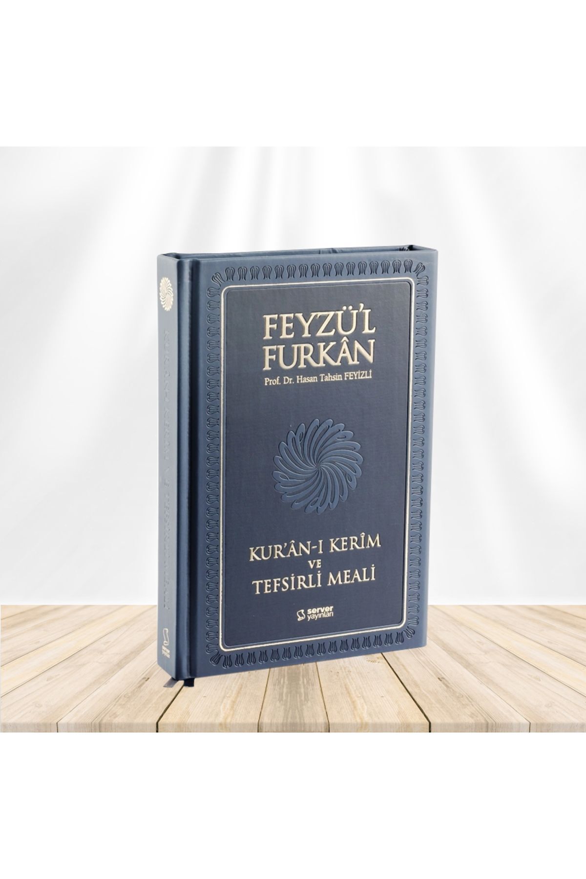 Server Yayınları Feyzü'l Furkân Kur'an-ı Kerim Ve Tefsirli Meali (BÜYÜK BOY-MUSHAF VE MEAL-MIKLEPLİ) Lacivert