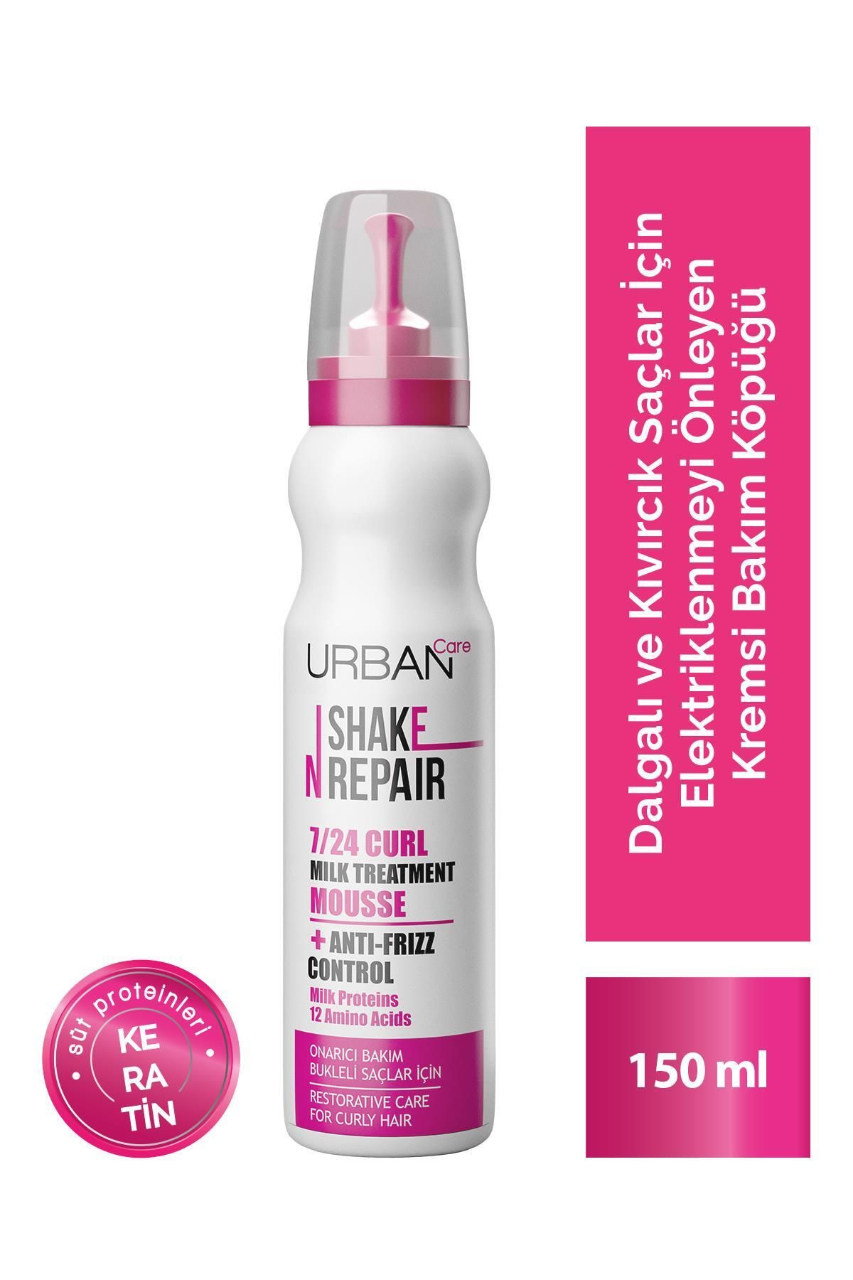 Urban Care Shake N Repair 7/24 Bukleli Saçlar Için Onarıcı Bakım Köpüğü - 150 ml