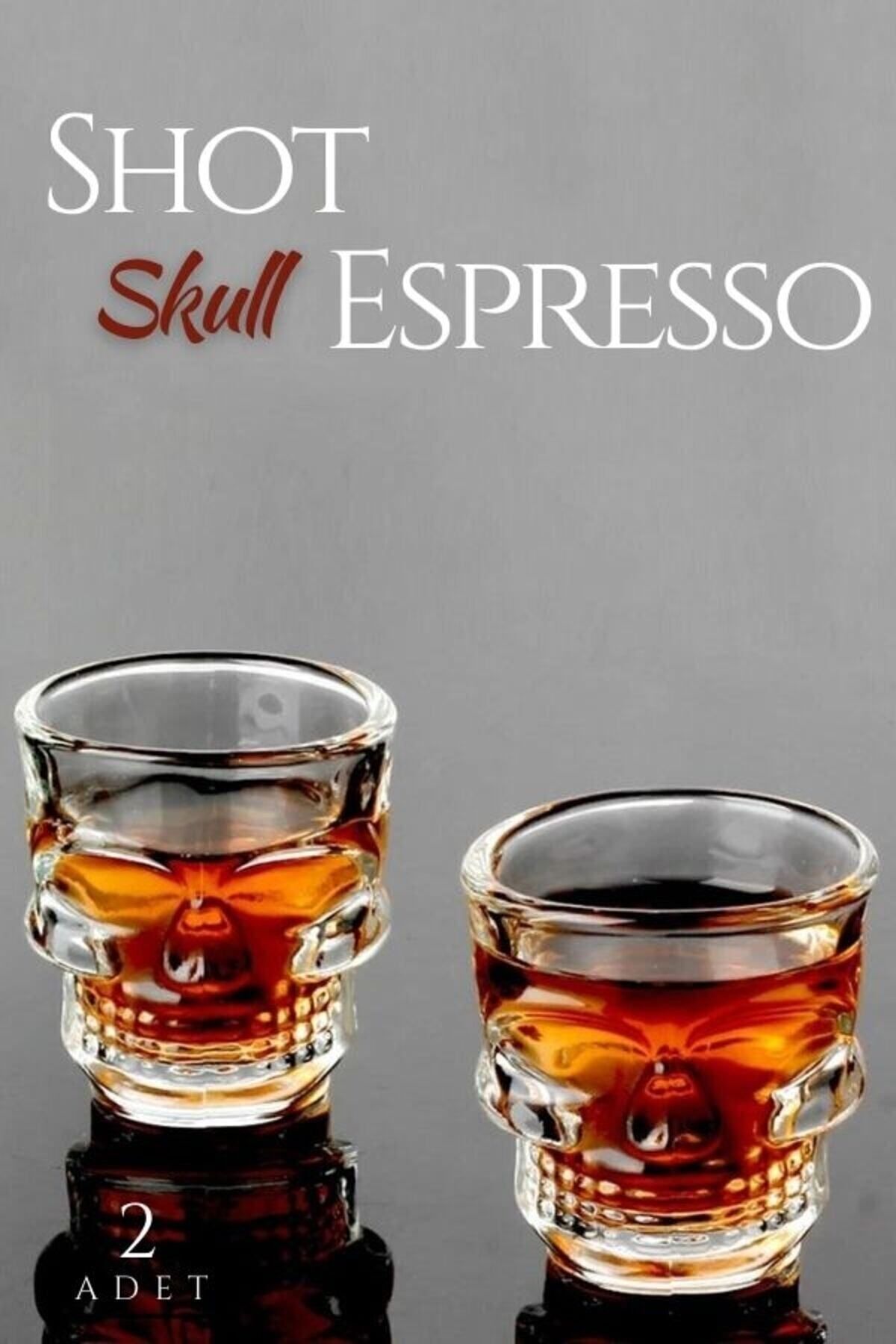 KaktüsKedi 2 Adet Kurukafa Shot Ve Espresso Bardağı 713671