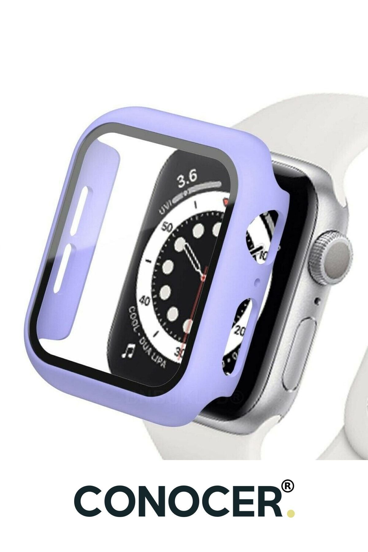 CONOCER Apple Watch 7-8 (41 MM) Uyumlu Kılıf Kasa Ve Ekran Koruyucu Yüksek Kalite