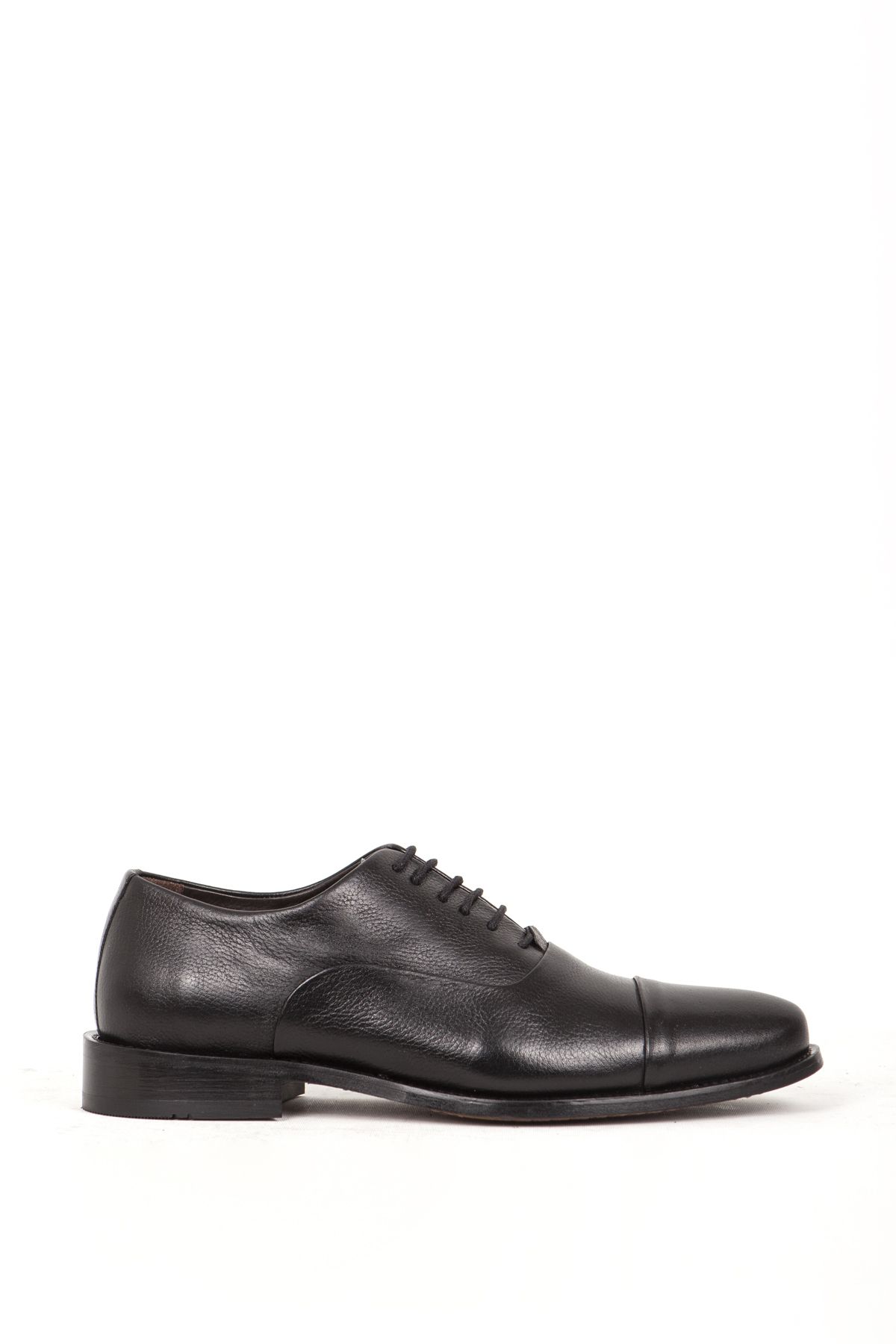 DANACI 368 Gerçek Deri Kösele Taban Erkek Klasik Ayakkabı Siyah