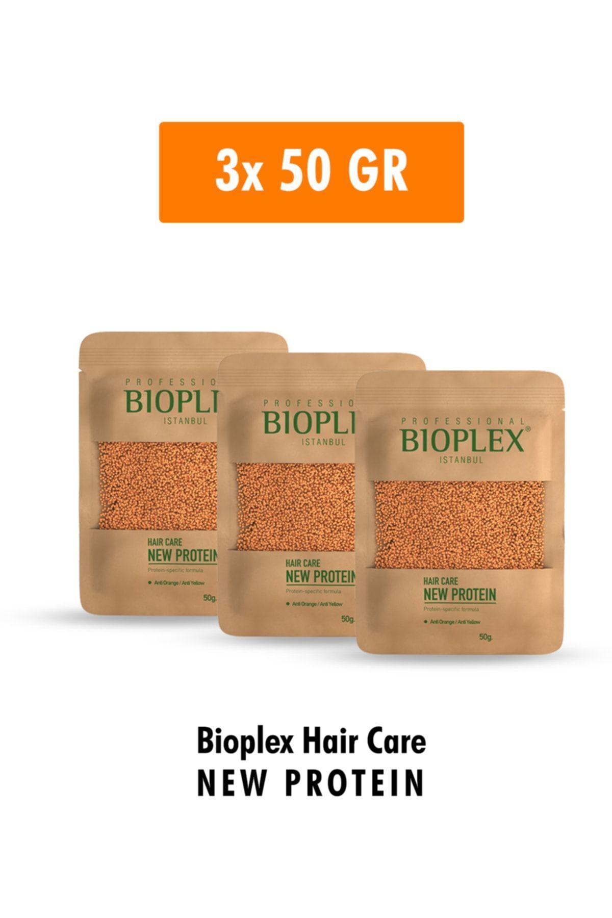 Bioplex Saç Bakım Proteini - Saç Açma Ve Boya Işlemlerinde Yıpranmalara Karşı Özel Ürün 3x50 Gr - 3 Paket