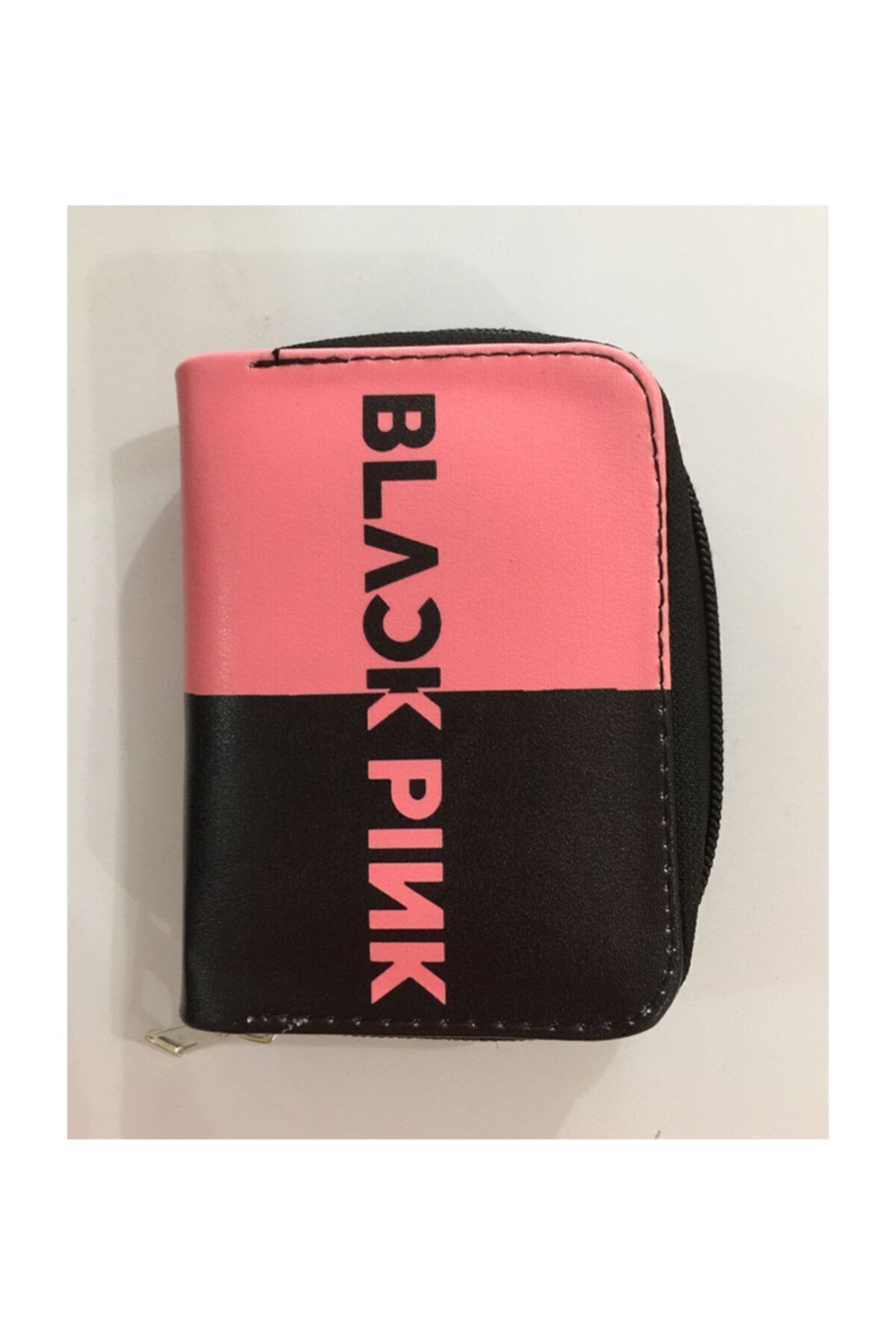 Köstebek Black Pink - Pembe Siyah Logo Kısa Cüzdan