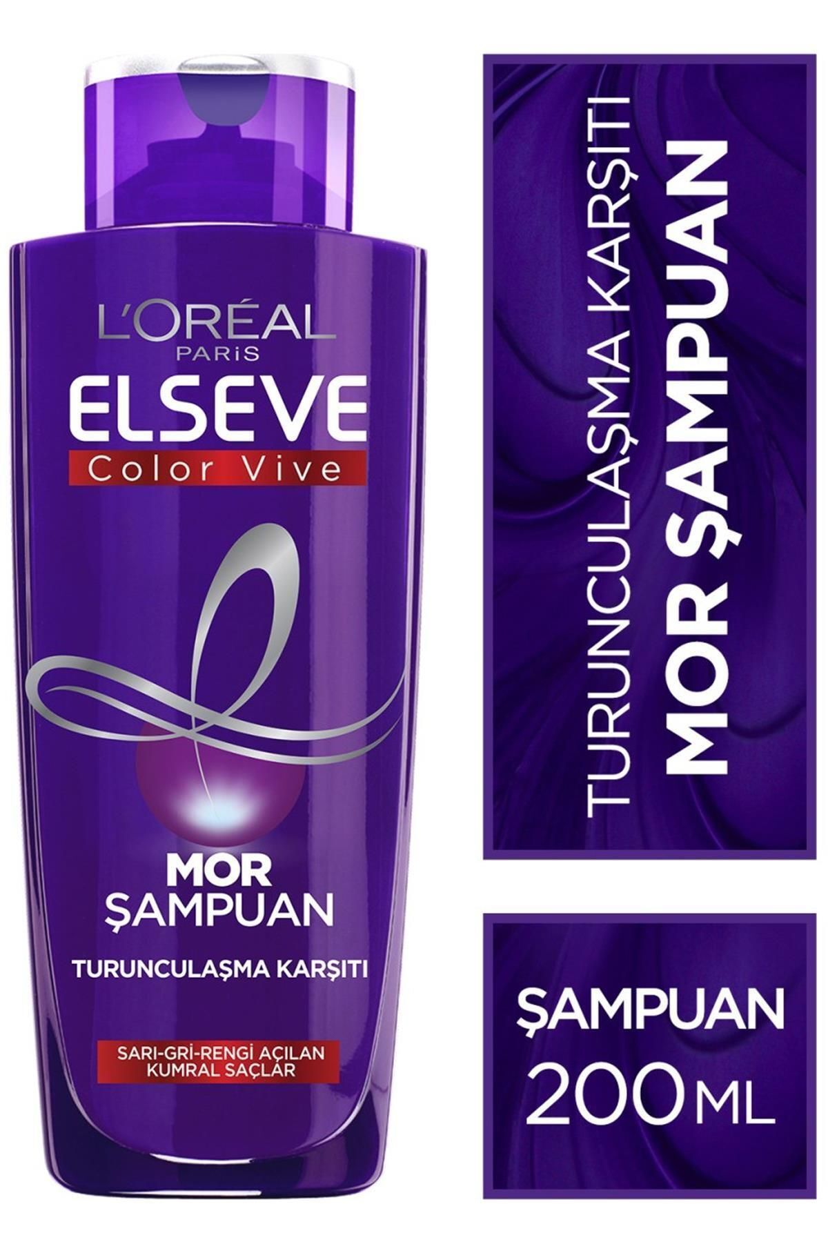 Elseve L'Oréal Paris Elseve Turunculaşma Karşıtı Mor Şampuan 200Ml