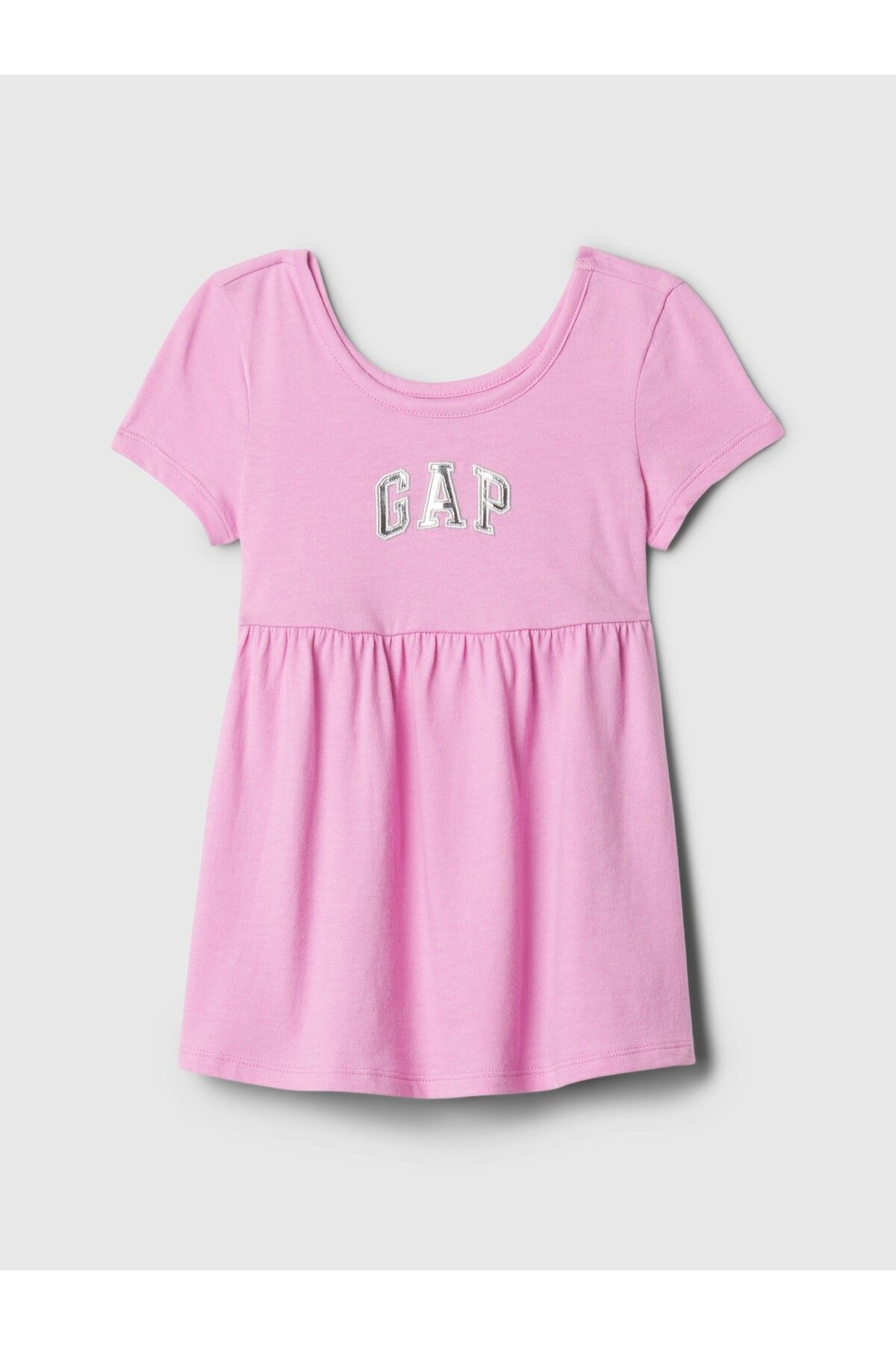 GAP Kız Bebek Pembe Gap Logo Elbise