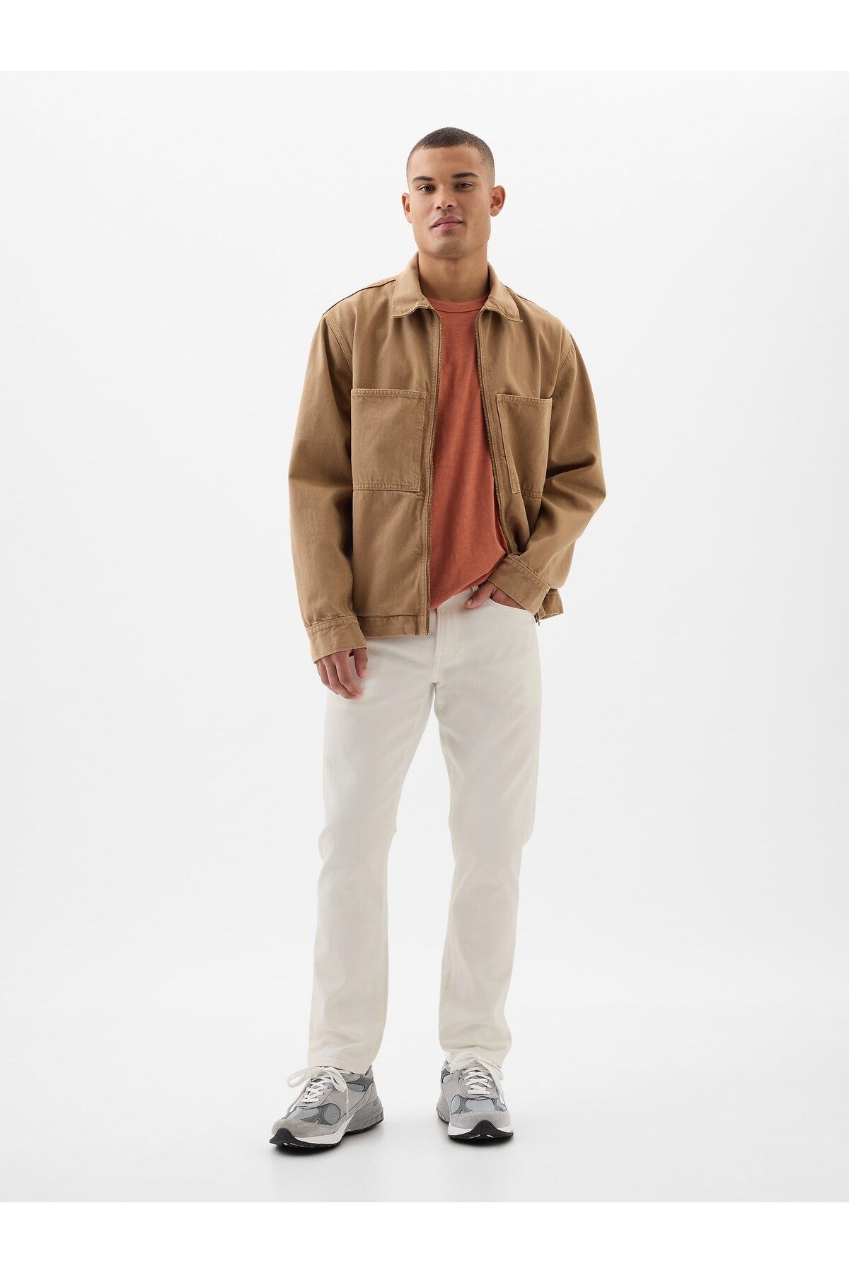 GAP Erkek Kırık Beyaz Kırık Beyaz Washwell™ Slim Soft Jean