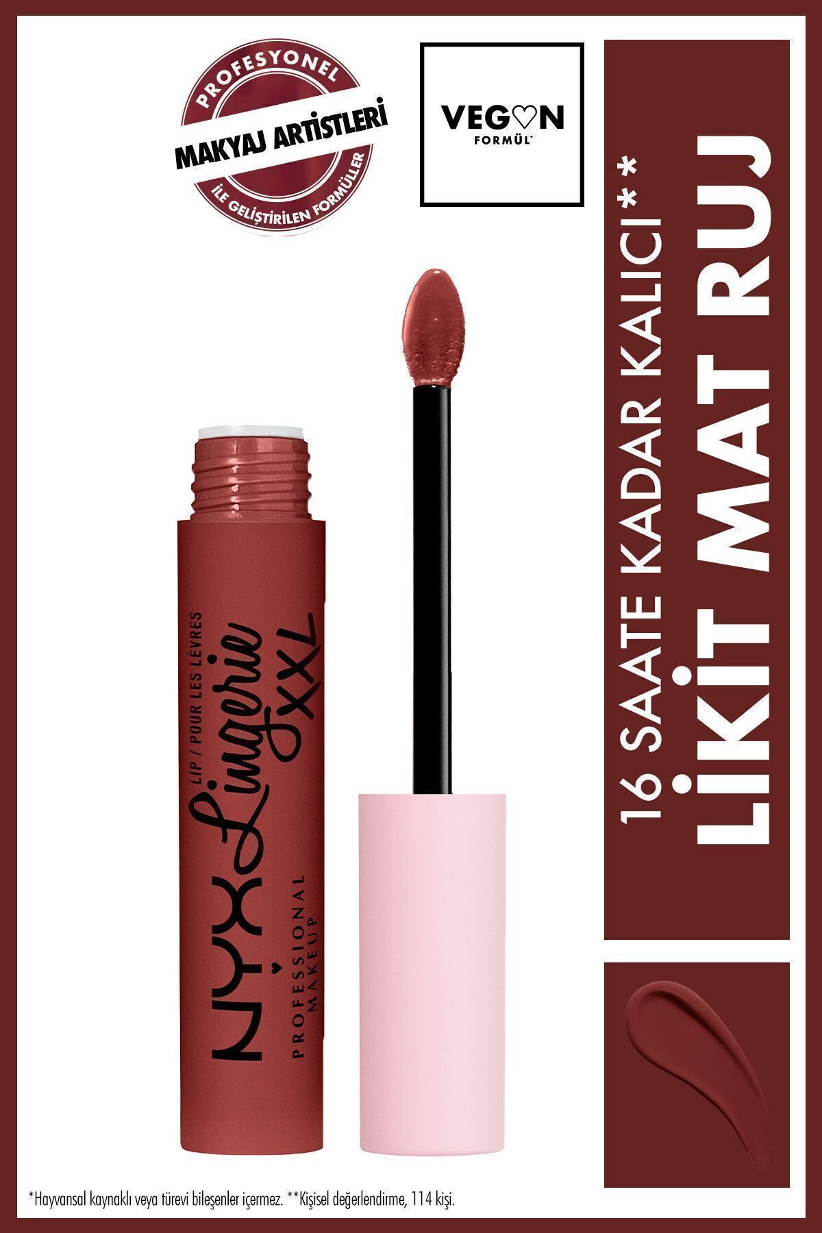 NYX Professional Makeup Likit Mat Ruj - Lip Lingerie Xxl Matte Liquid Lipstick Straps Up