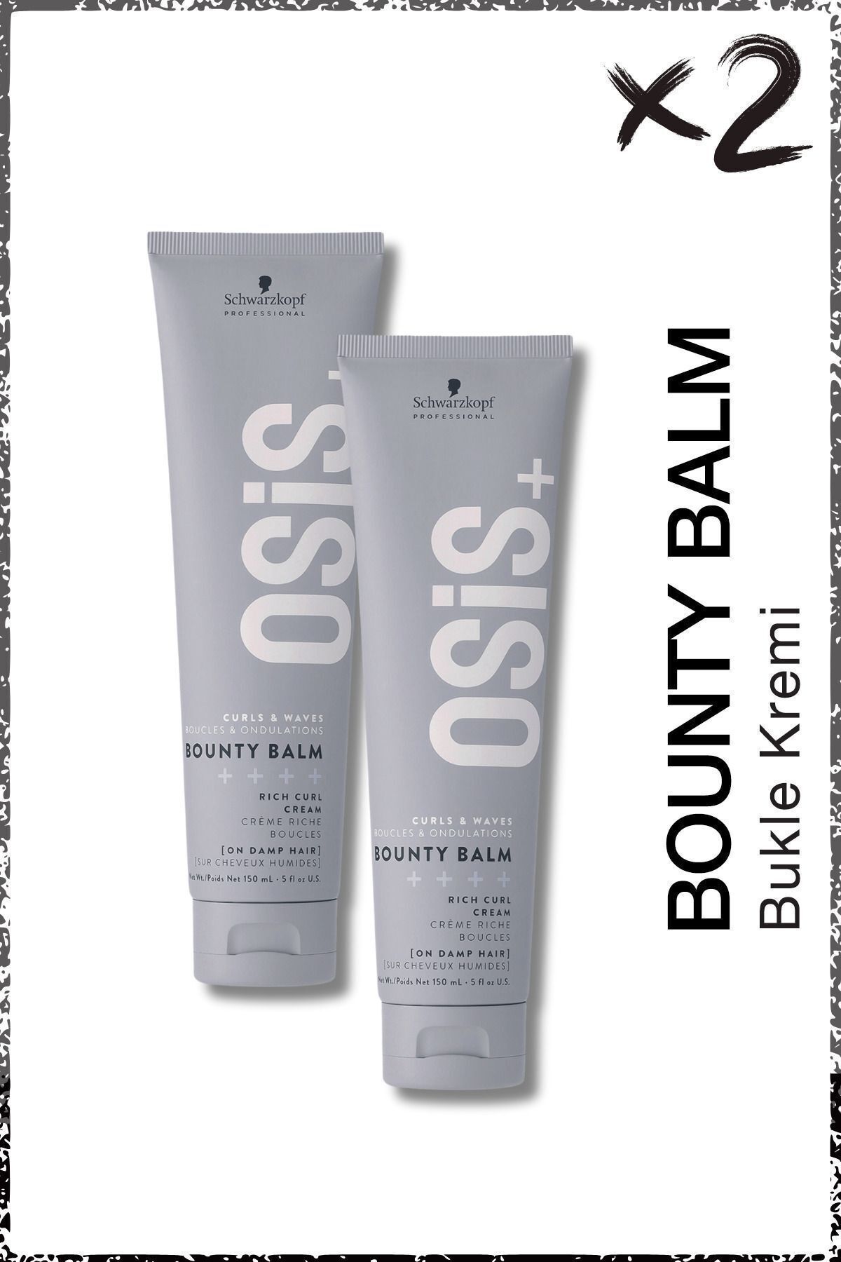 Osis Bounty Balm Bukle Kremi 150ml x 2 Adet | Saçın Doğal Buklelerini Belirginleştirir, Kolay Tarama