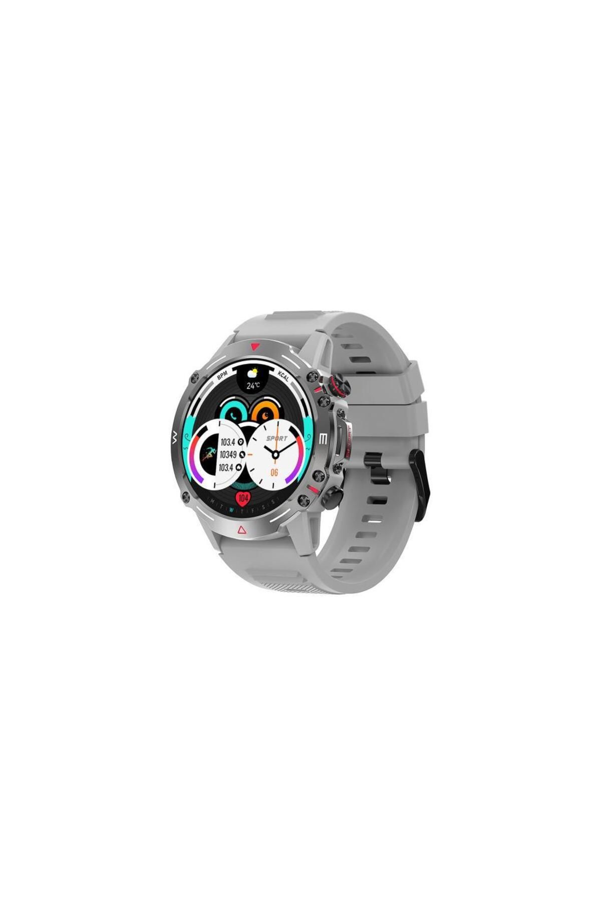 Sunix Smart Watch 1.43" Amoled Hd Ekran 410 Mah Pil Ömürlü Akıllı Saat Gri