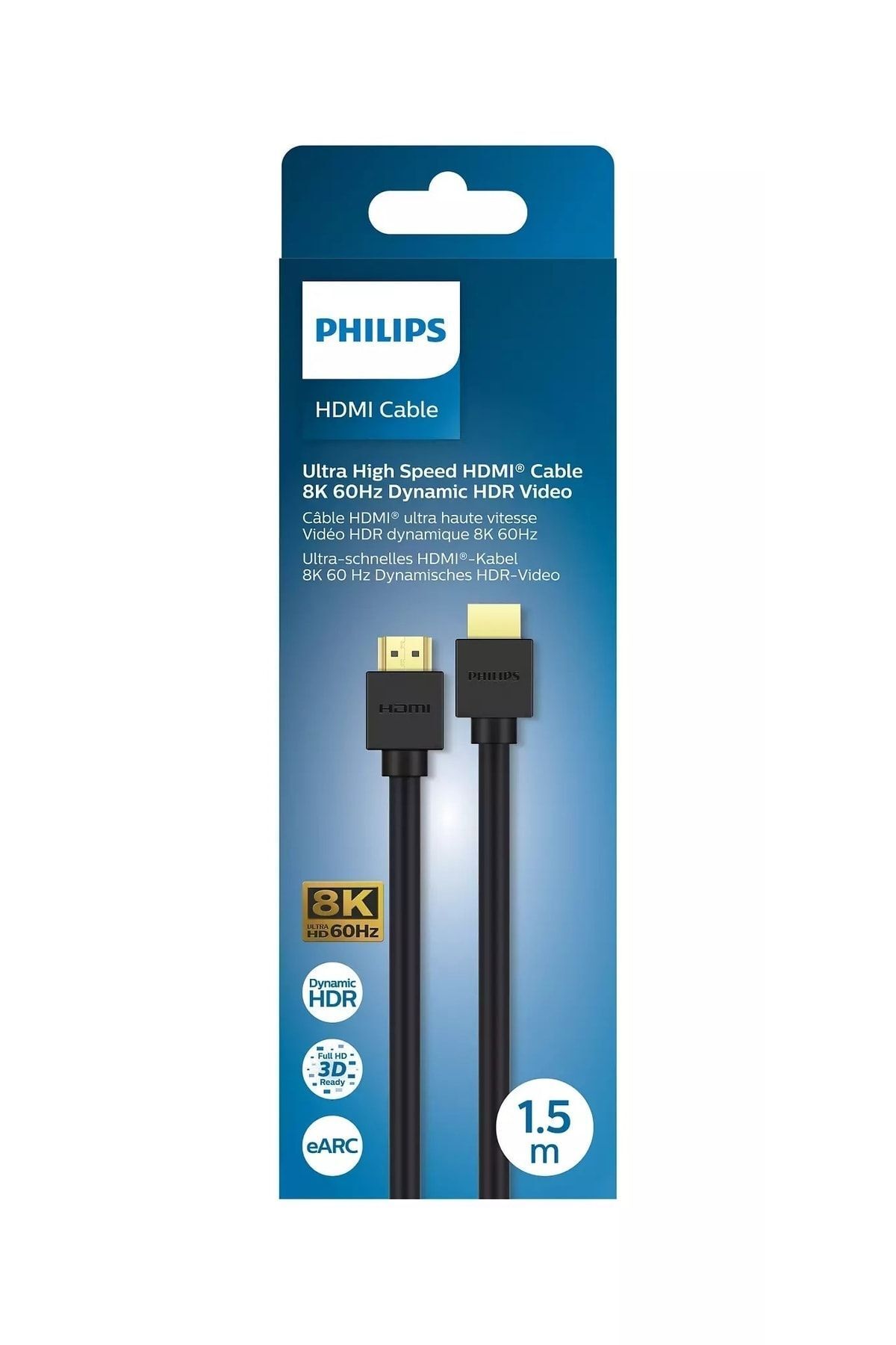 Philips Phılıps Swv9431 2.1 28 Awg 1.5m Saf Bakır Hdmı Kablo Siyah