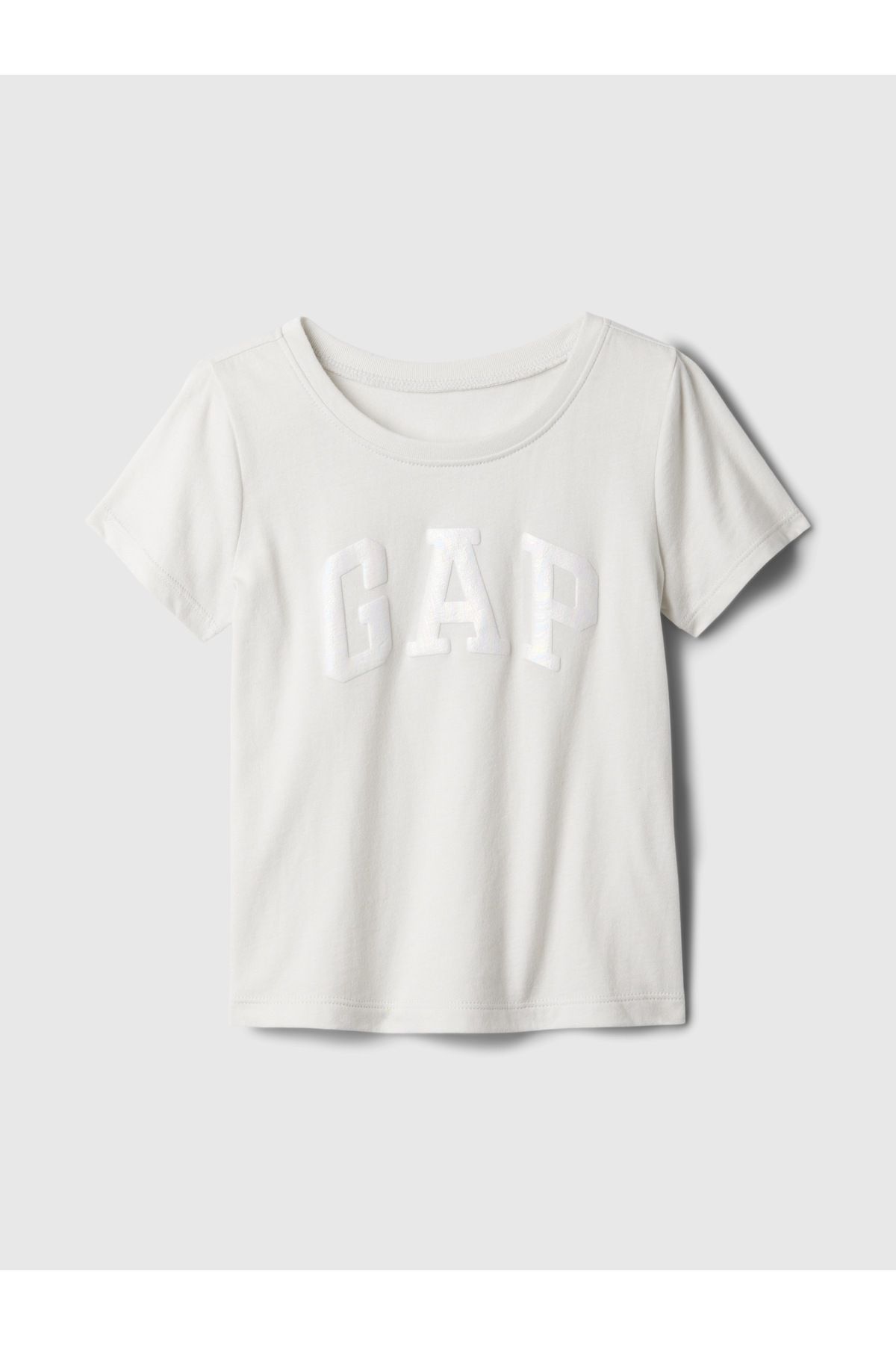 GAP Kız Bebek Kırık Beyaz Gap Logo T-Shirt