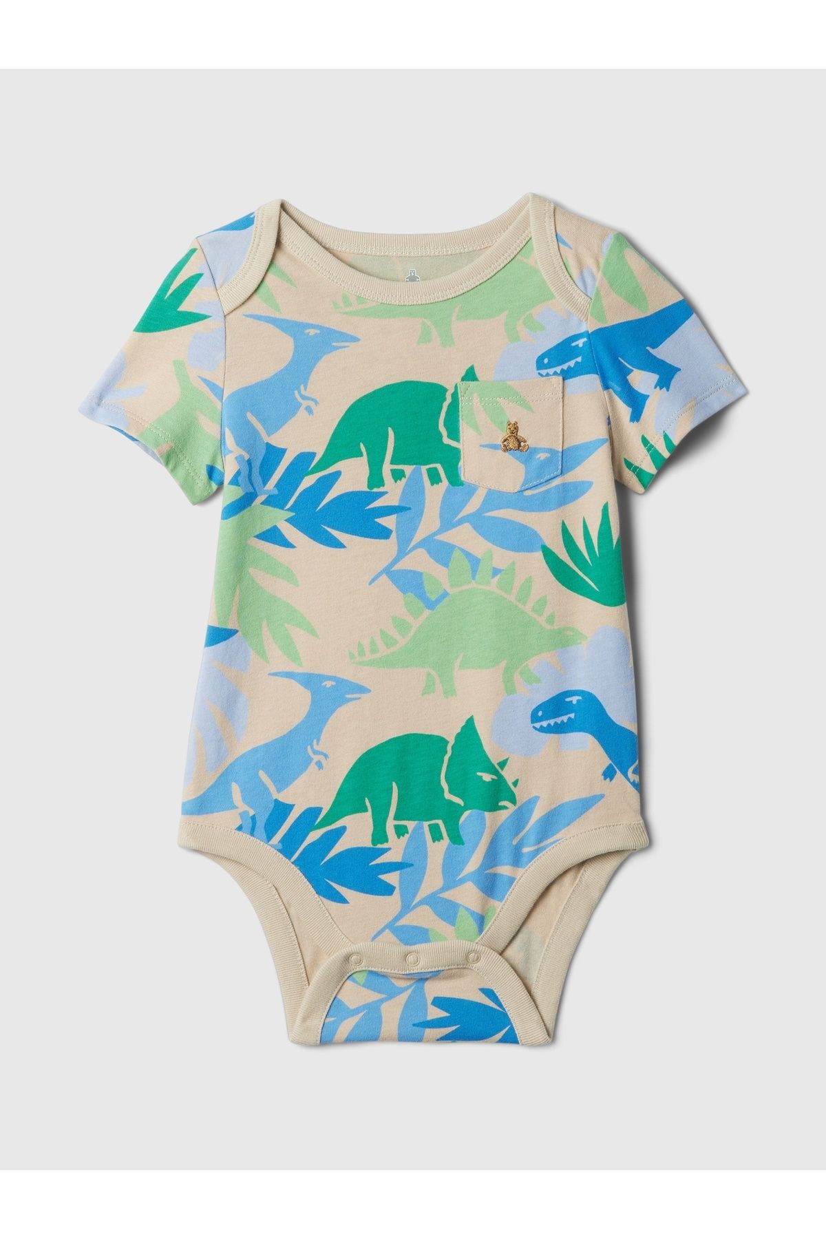 GAP Erkek Bebek Çok Renkli Mix and Match Desenli Bodysuit