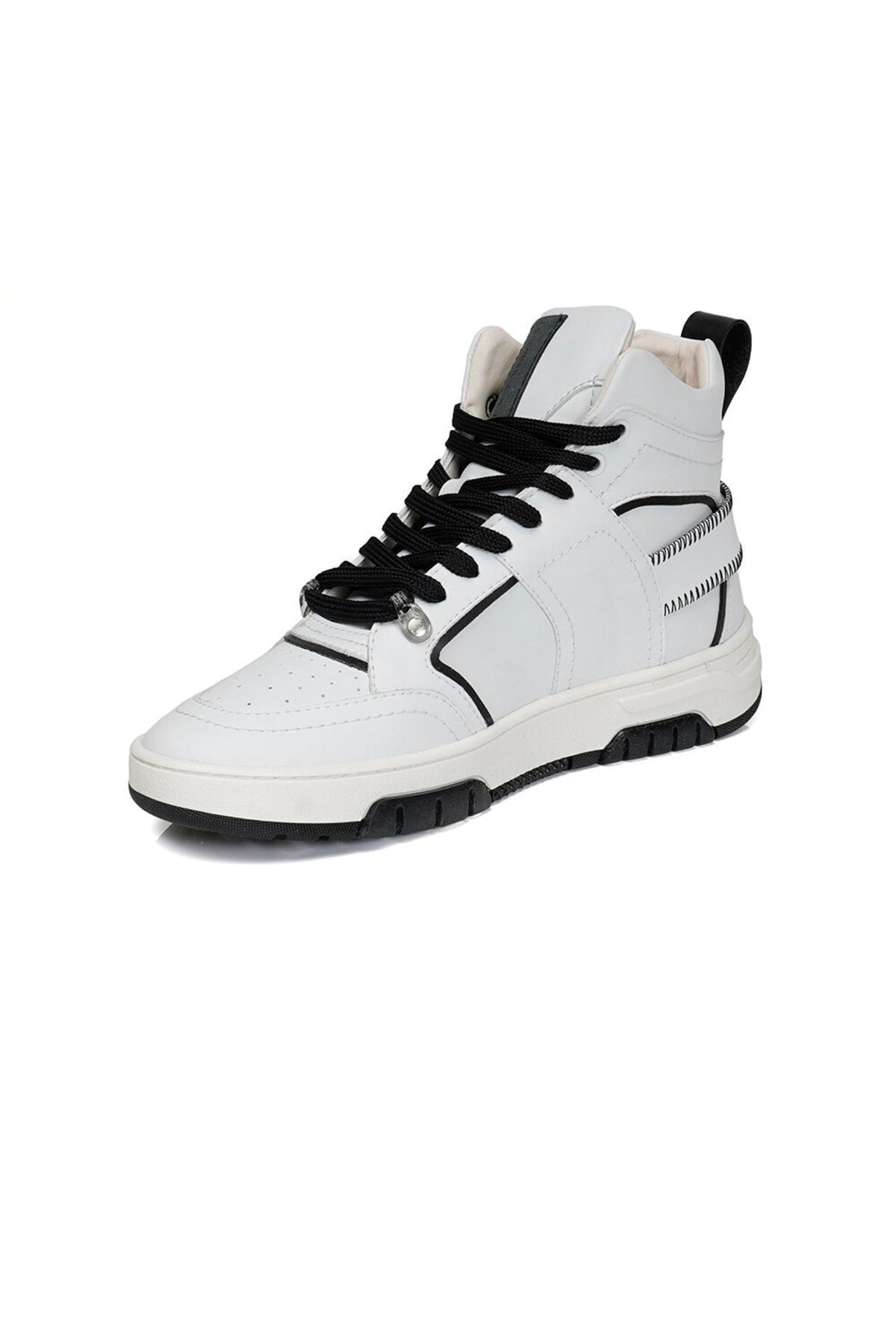 Greyder Lab Kadın Beyaz Siyah Sneaker Ayakkabı 3y2sa45091