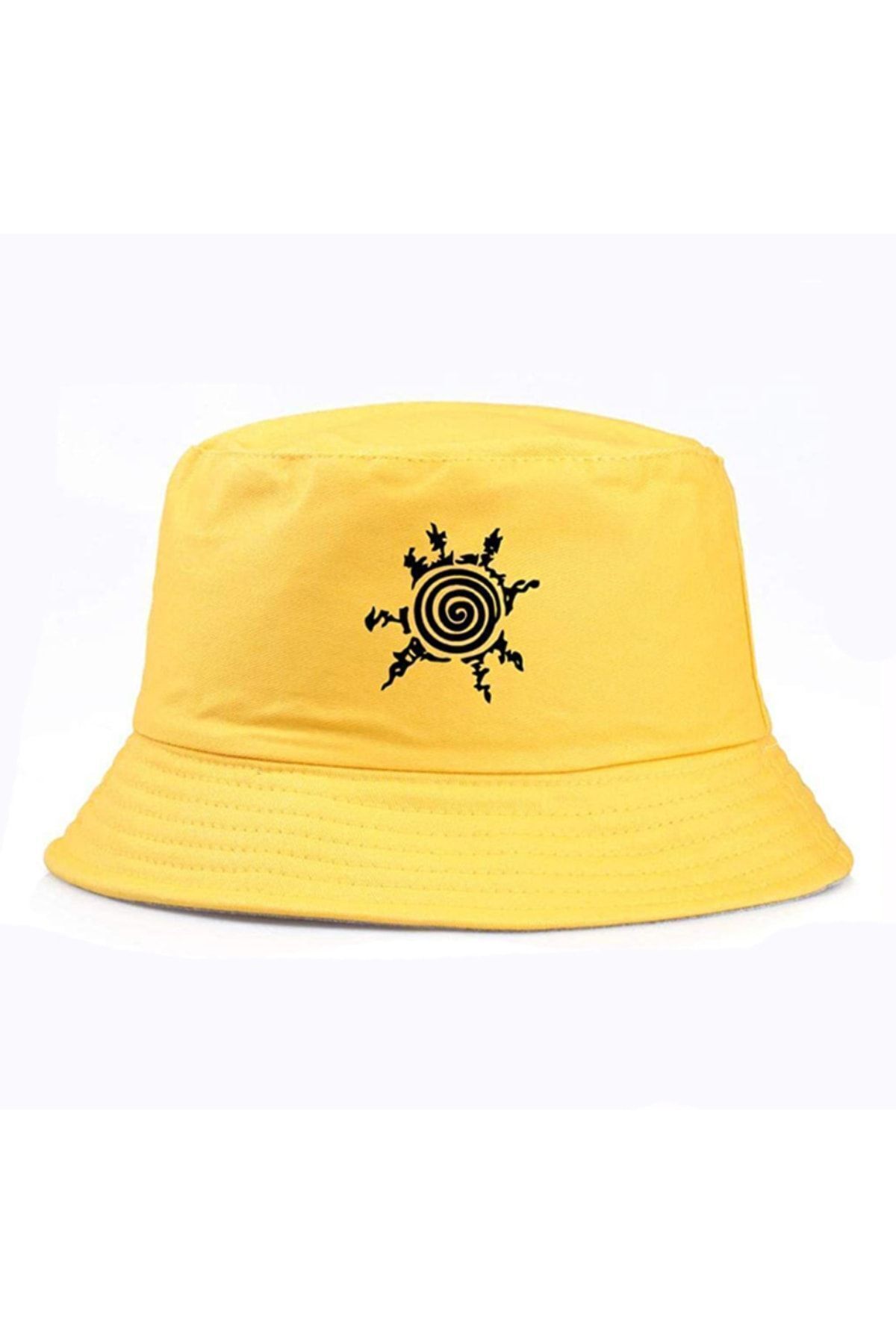 Köstebek Sarı Naruto Shippuden Logo Bucket Şapka