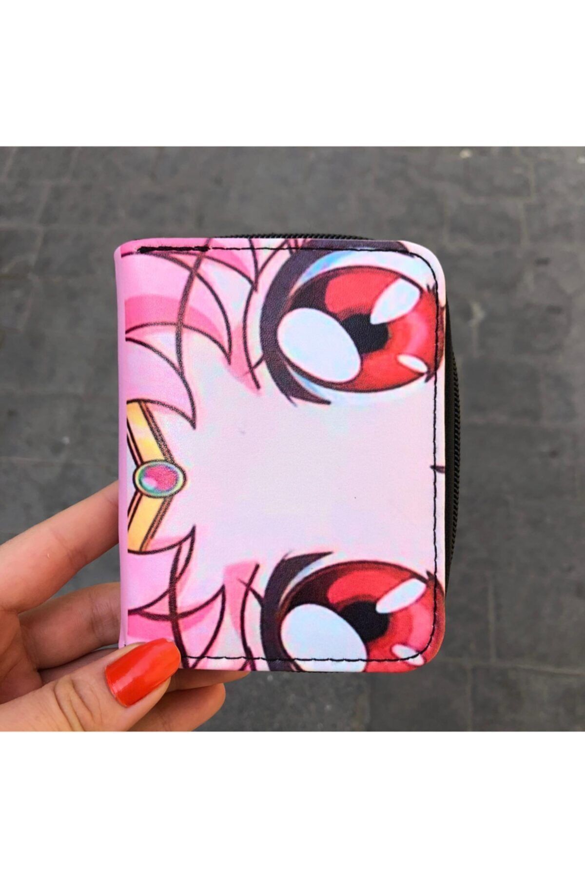 Köstebek Sailor Moon Eyes Pembe Kısa Cüzdan