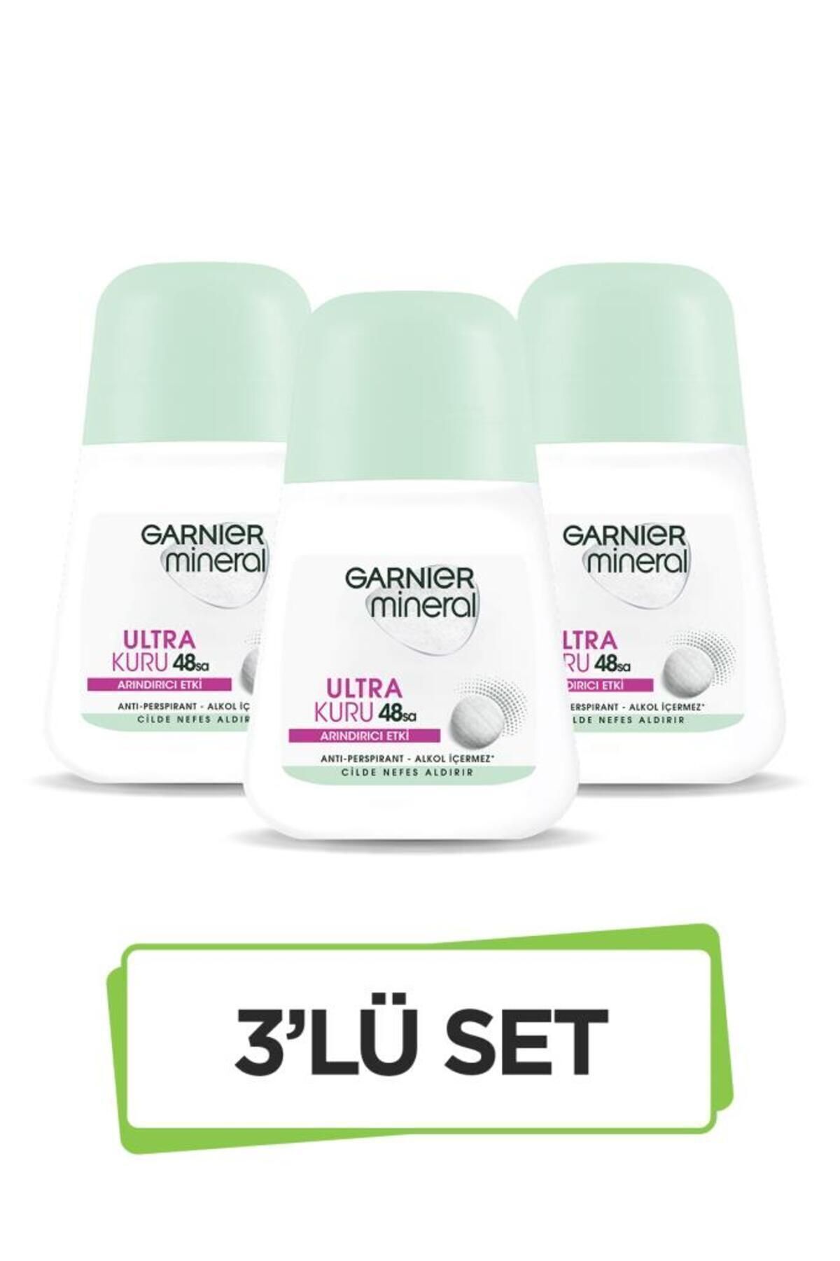 Garnier Mineral Ultra Kuru Roll-on Deodorant 3'lü Set