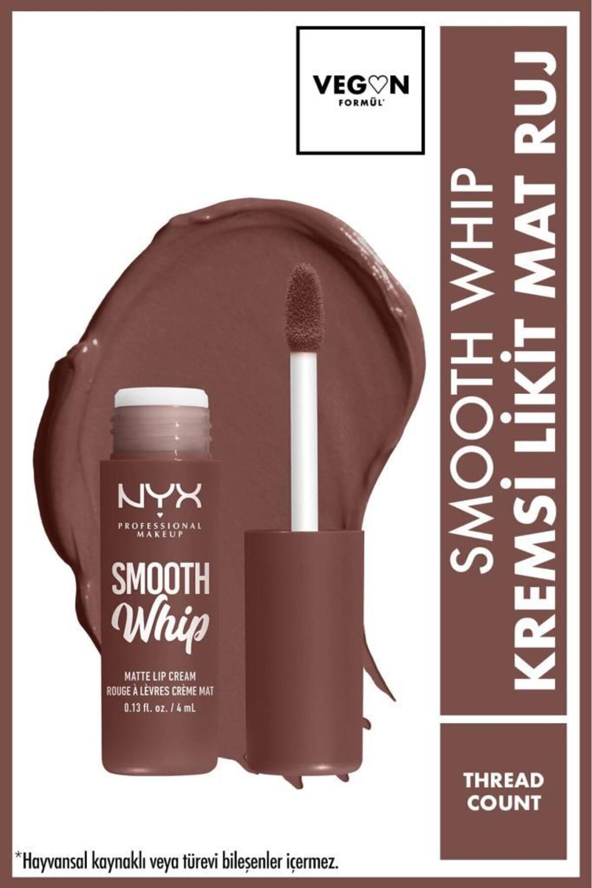 NYX Professional Makeup Smooth Whip Kremsi Likit Mat Ruj - Thread Count