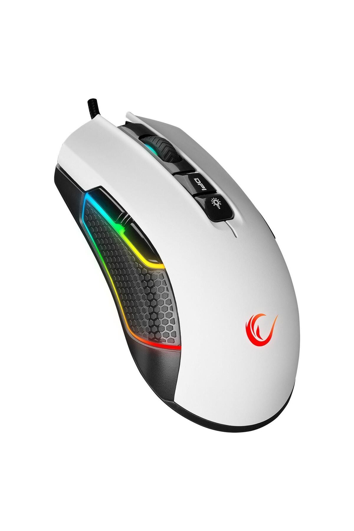 OEM Rampage Python Usb Beyaz 12400dpi Gaming Kablolu Oyuncu Mouse