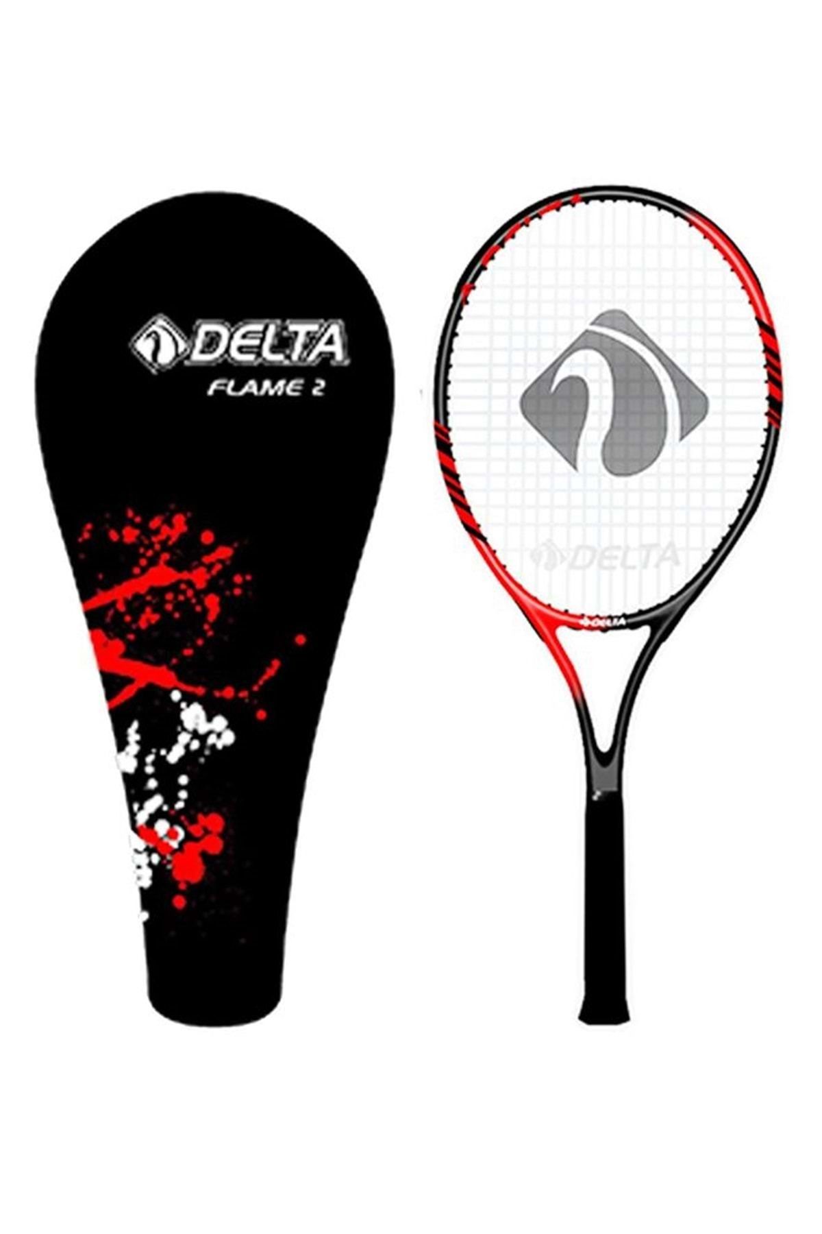 Delta Flame Inç 27 Grip L1 Yetişkin Tenis Raketi Kırmızı