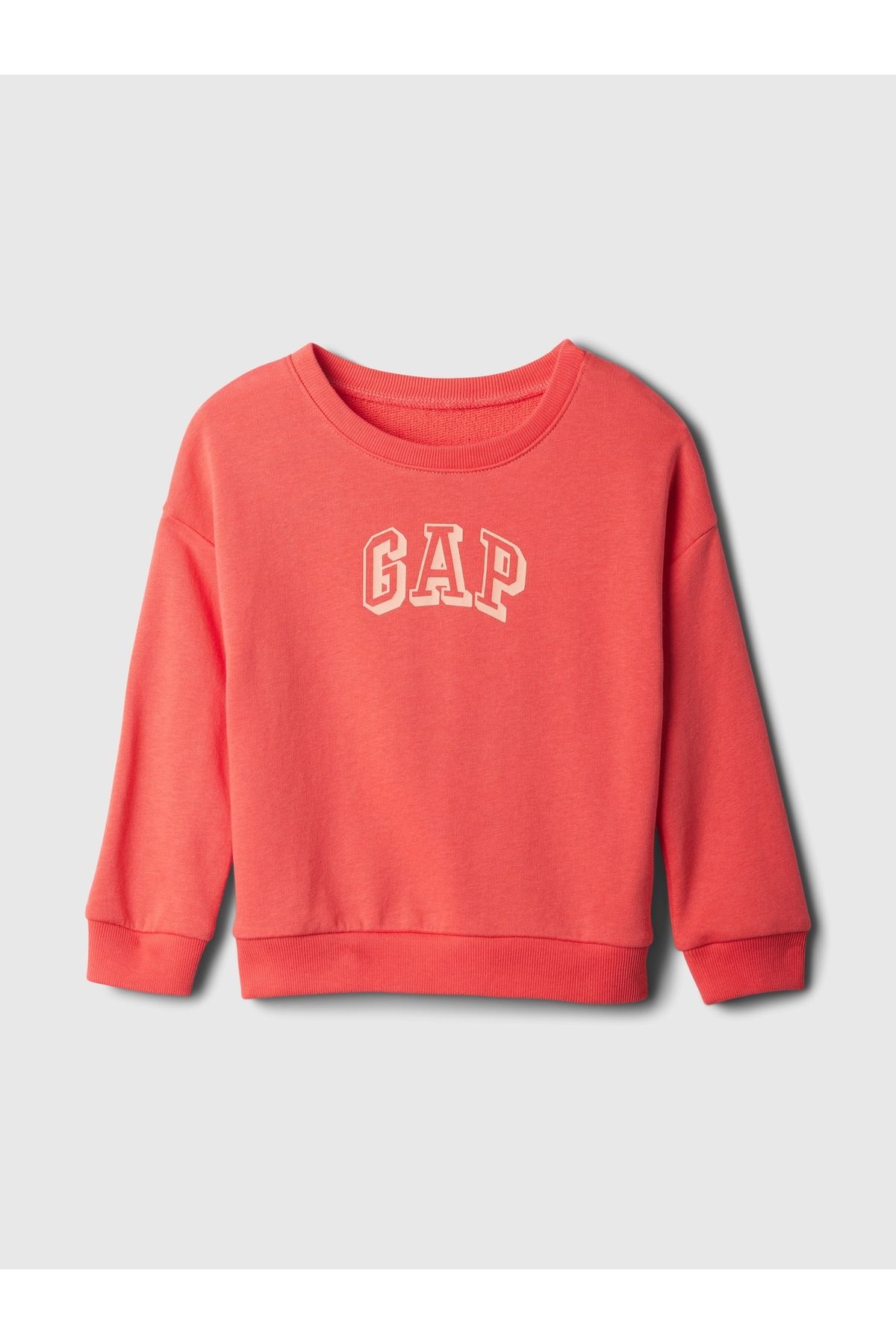 GAP Erkek Bebek Kırmızı Gap Logo Fransız Havlu Kumaş Sweatshirt