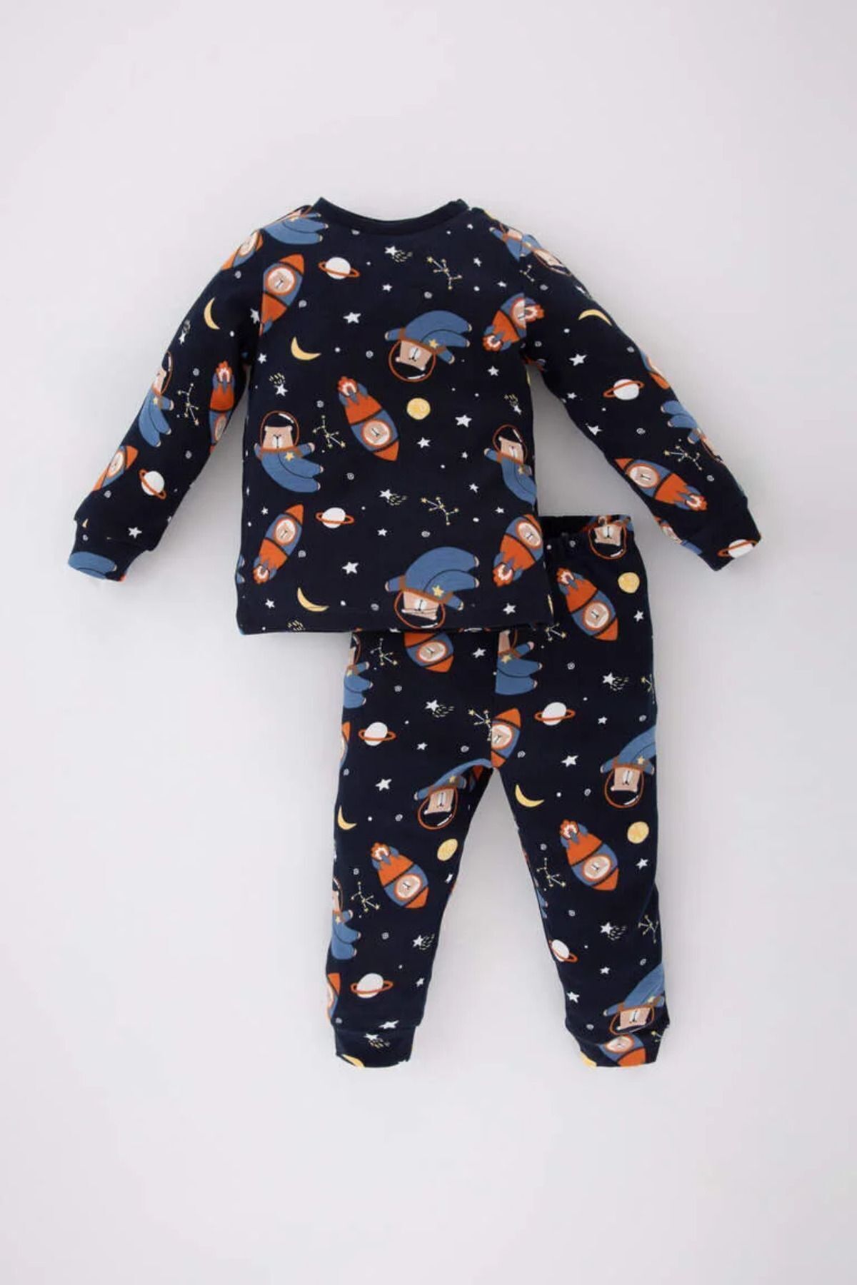 Defacto Erkek Bebek Uzay Baskılı Uzun Kollu Pijama Takımı A9018a524sp