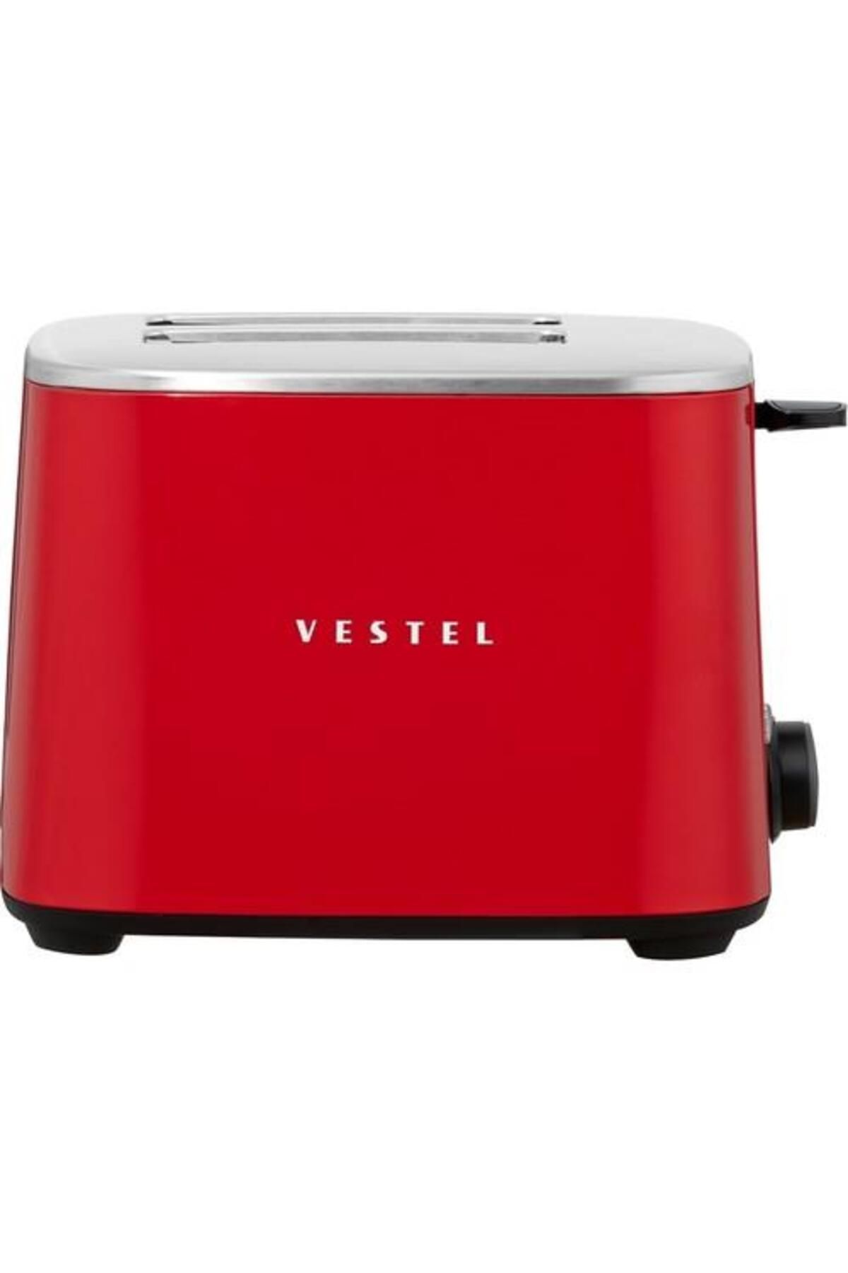 VESTEL Retro Kırmızı 2 Dilim Ekmek Kızartma Makinesi
