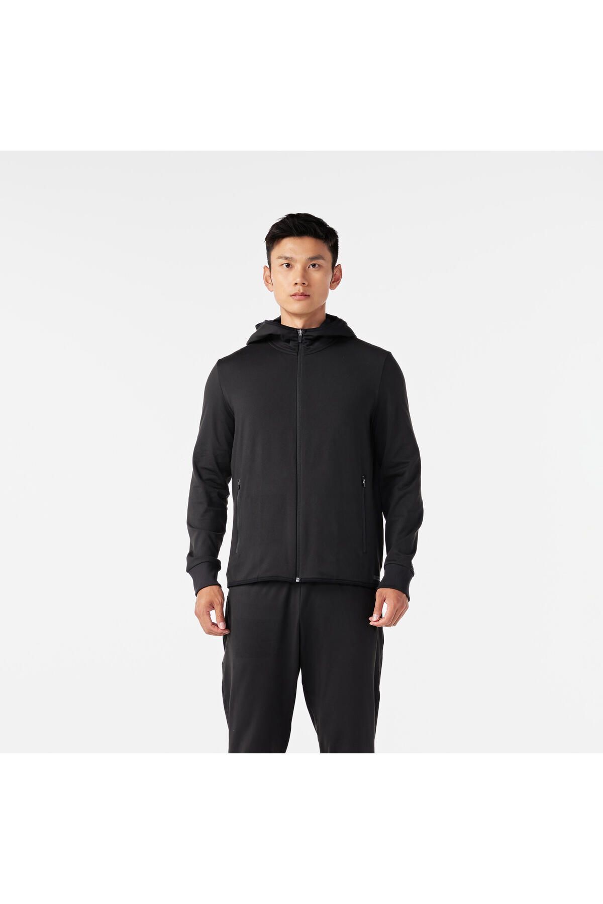 Decathlon Erkek Koşu Ceketi - Siyah - Warm 100