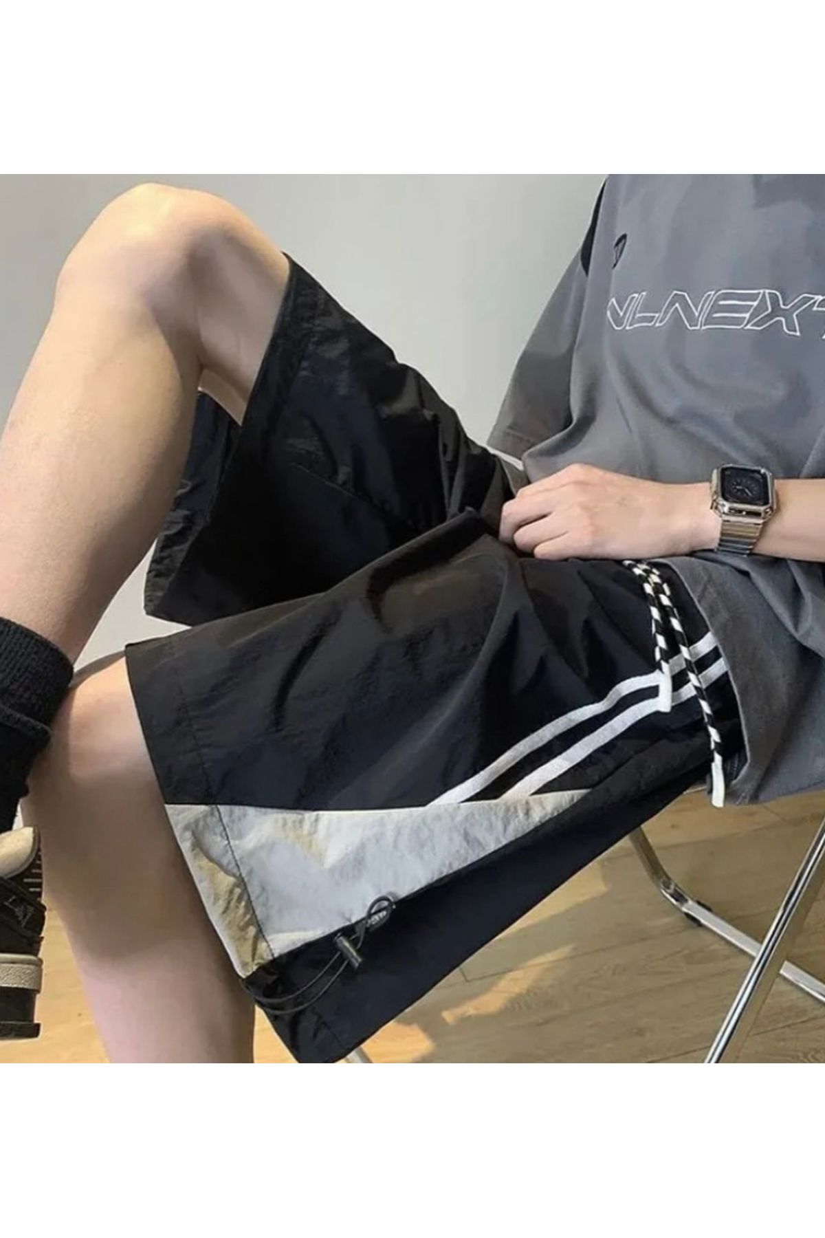 DEEFWEAR Y2k Unısex Paraşüt Şort
