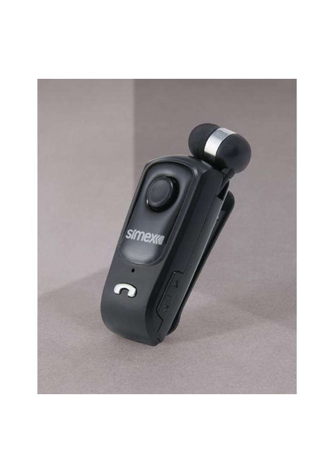 Simex Bluetooth Makaralı Mikrofonlu Tekli Kulaklık Sbk-04 Roller Siyah