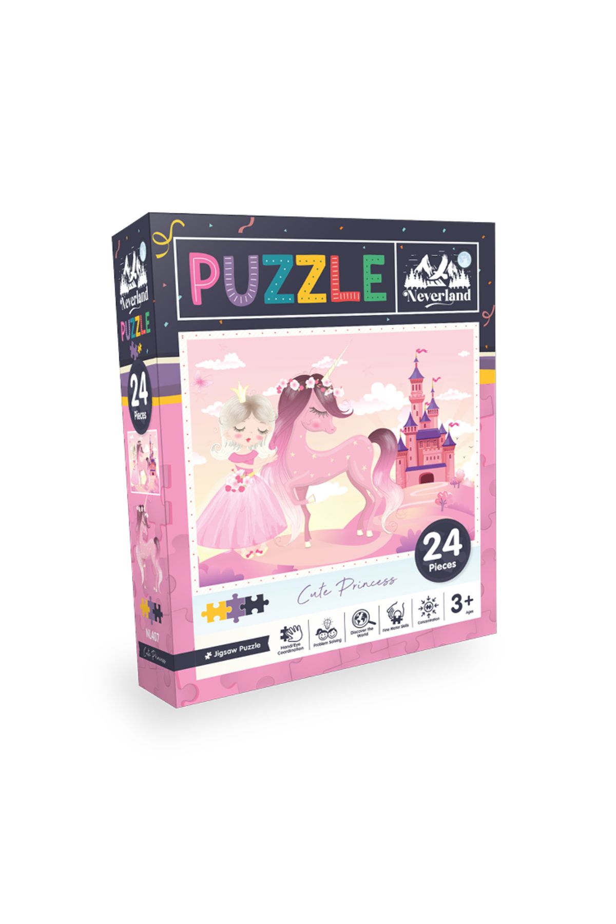 Neverland 24 Pieces Jigsaw Puzzle - Cute Princess (SEVİMLİ PRENSES)