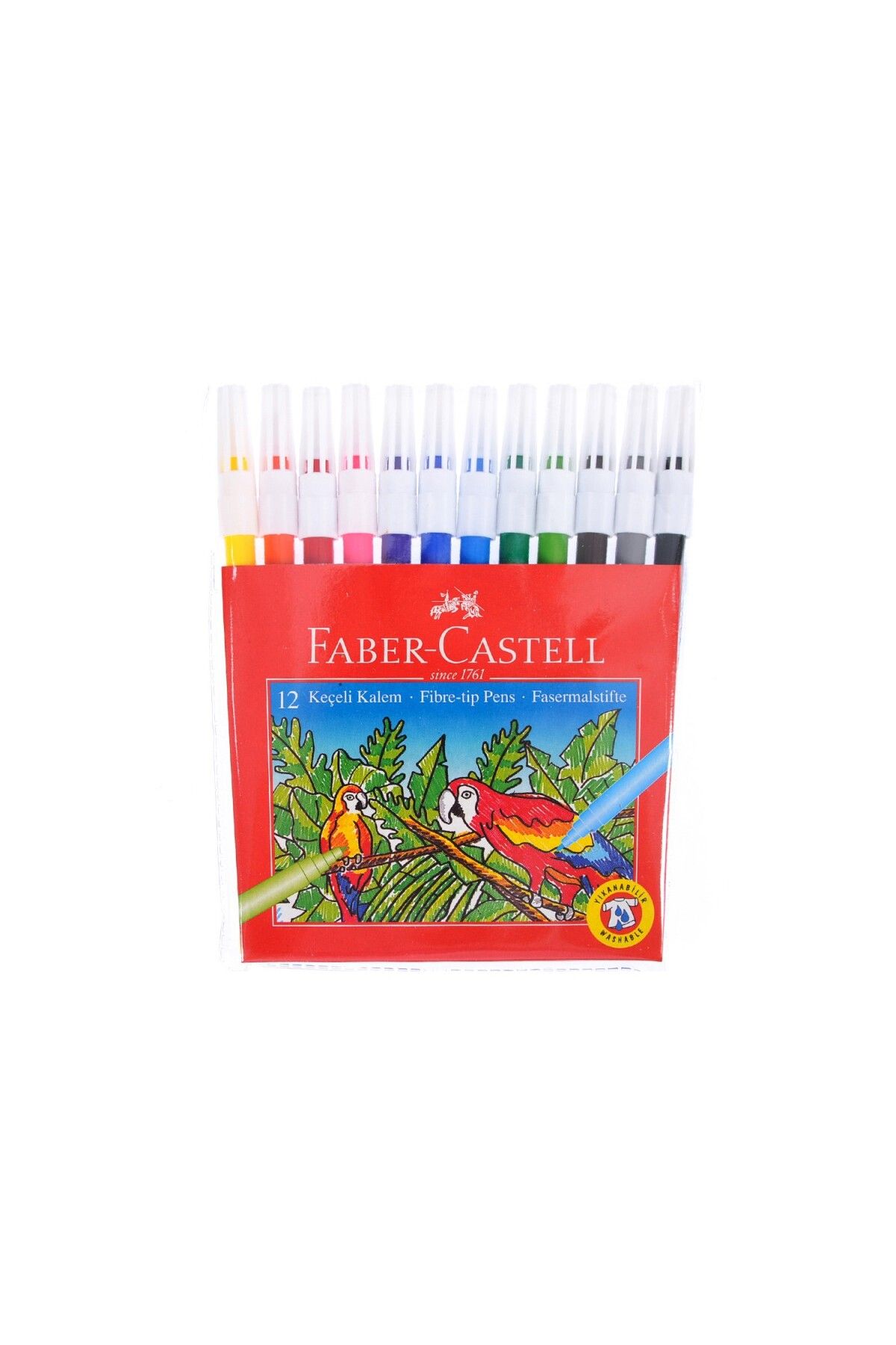 Faber Castell 12 Renk Yıkanabilir Keçeli Kalem / 5067155130