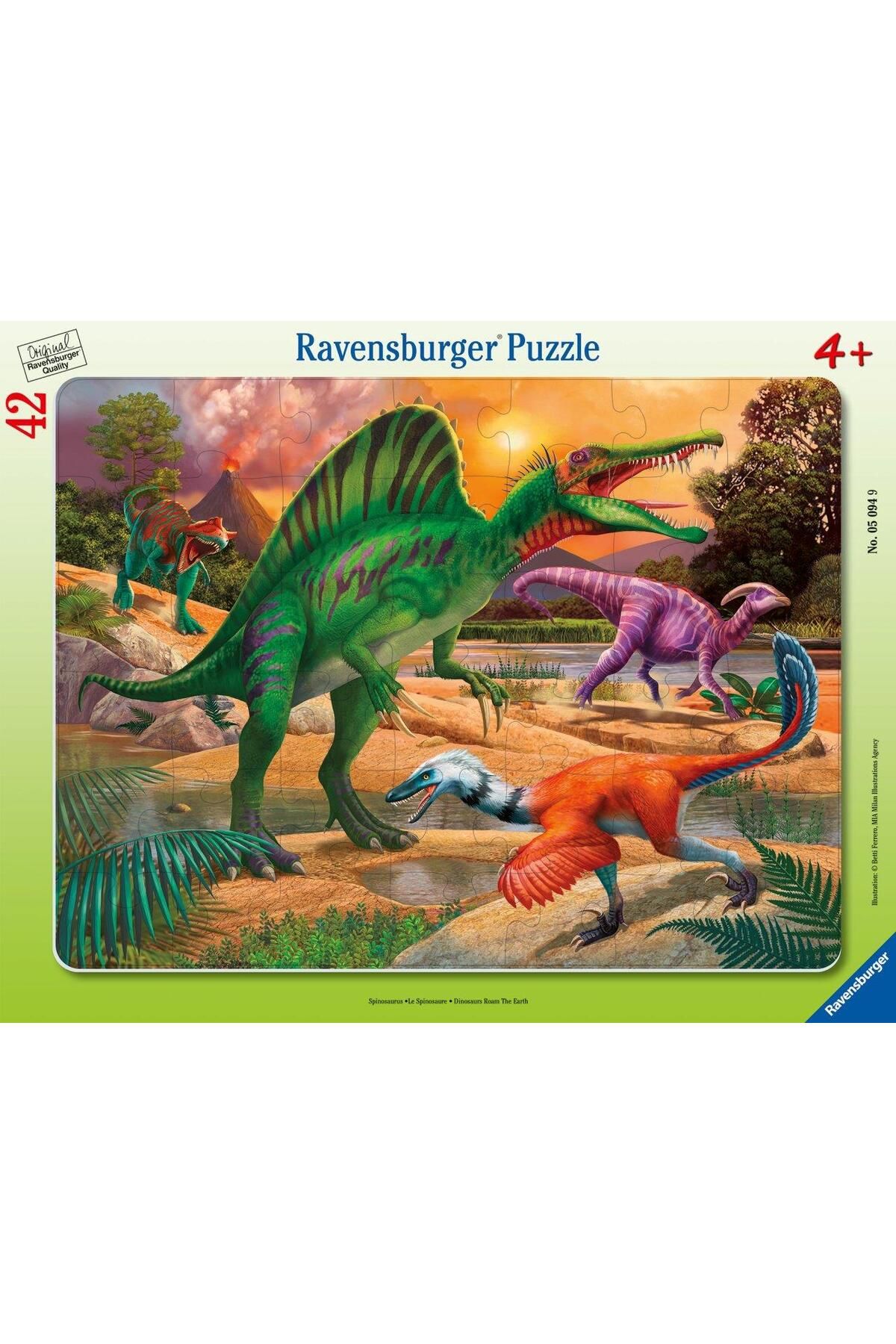 RAVENSBURGER 42 Parça Büyük Çerçeveli Puzzle Spinosaurus 050949