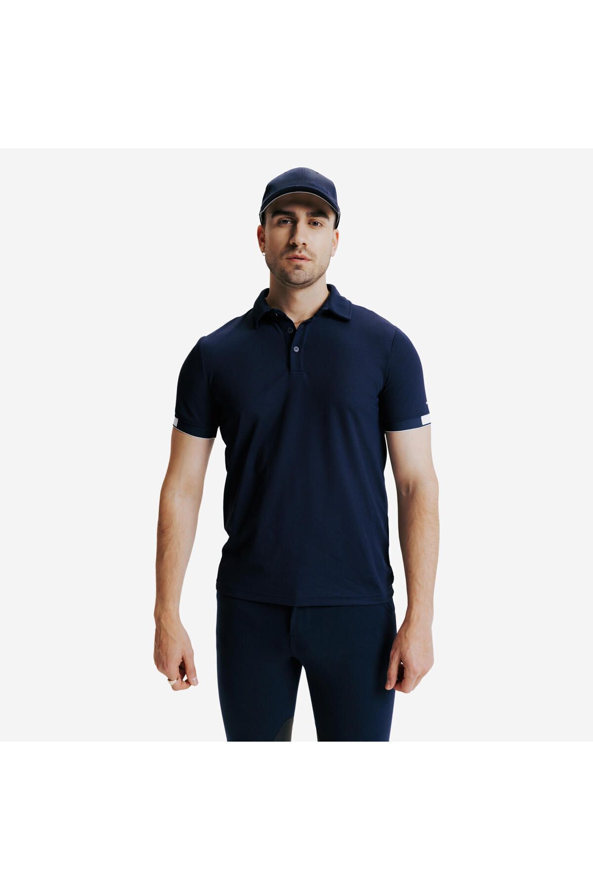 Decathlon Erkek Binicilik Polo Tişörtü - Mavi