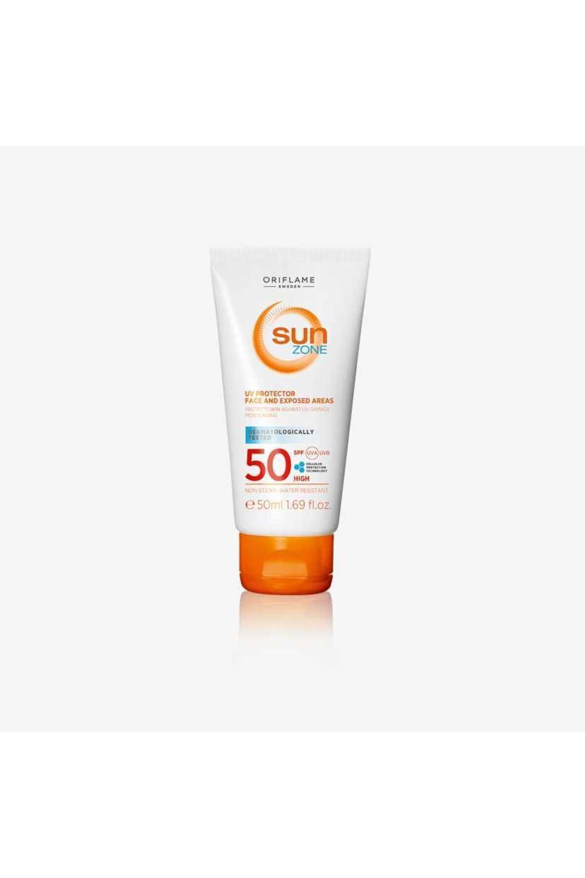 Oriflame Sun Zone Yüz ve Güneşe Aşırı Maruz Kalan Bölgeler için SPF 50 Yüksek Korumalı Güneş Kremi