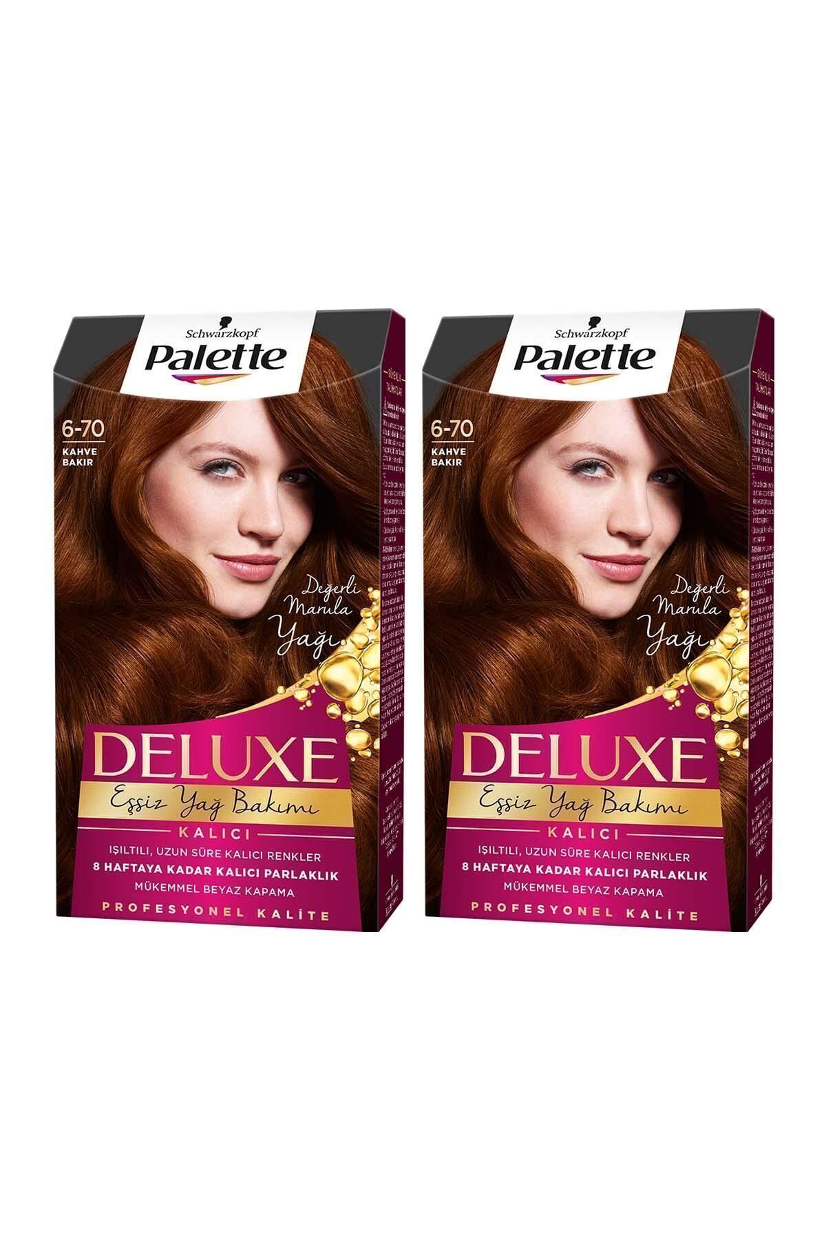 Palette Deluxe 6-70 Kahve Bakır X 2 Adet Saç Boyası