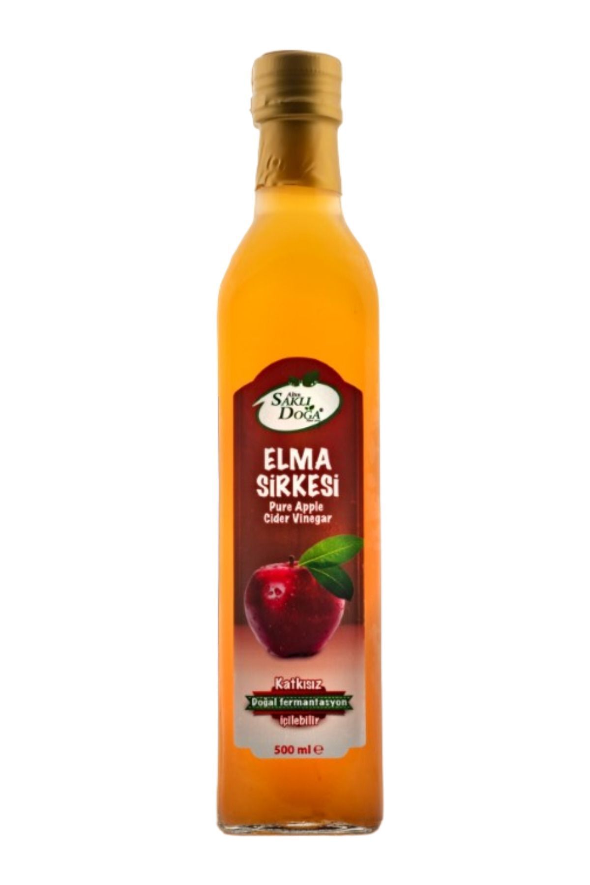 SAKLI DOĞA Premium Elma Sirkesi Katkısız Doğal Sirke 500 ml