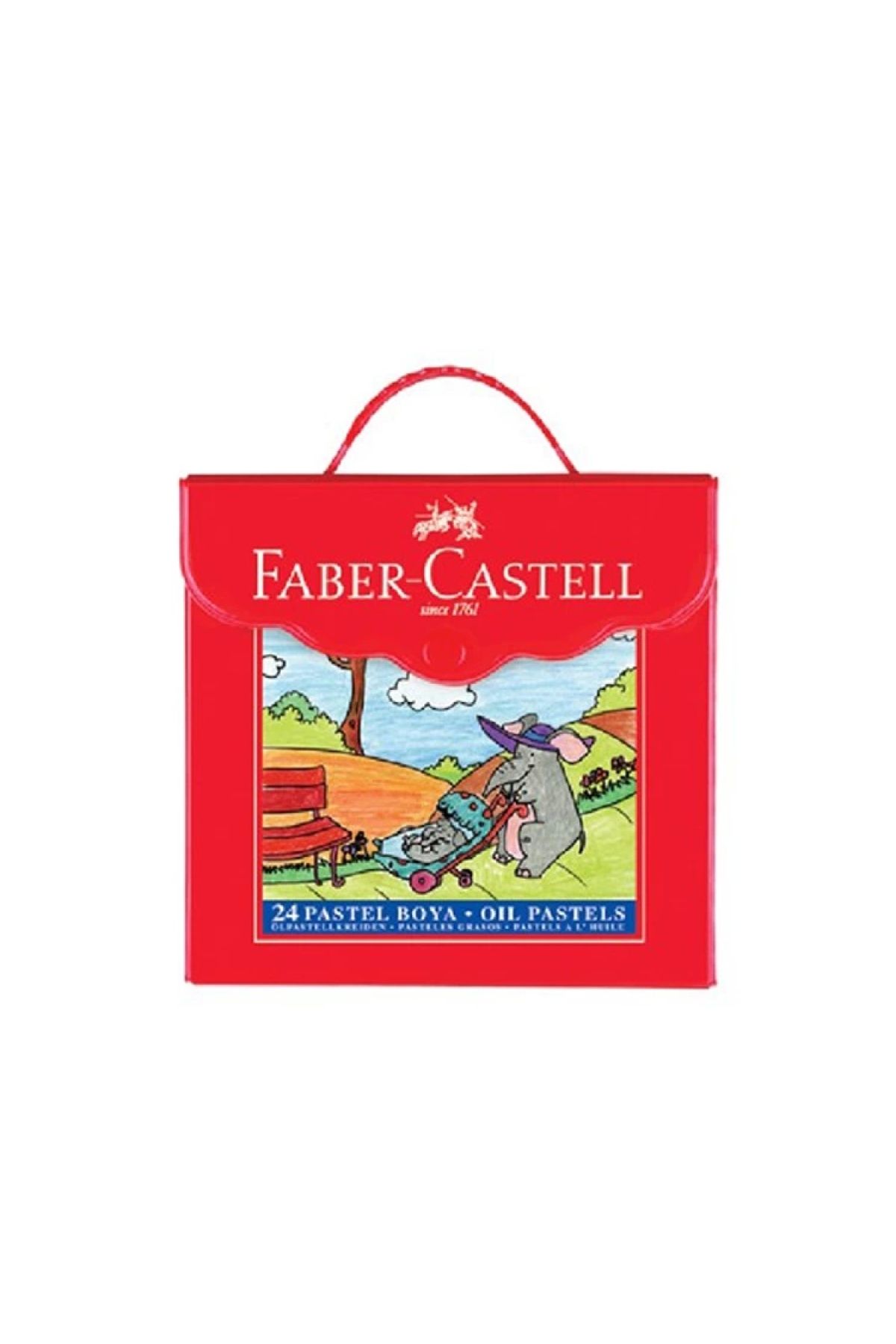 Faber Castell Redline Plastik Çantalı Pastel Boya 24 Renk