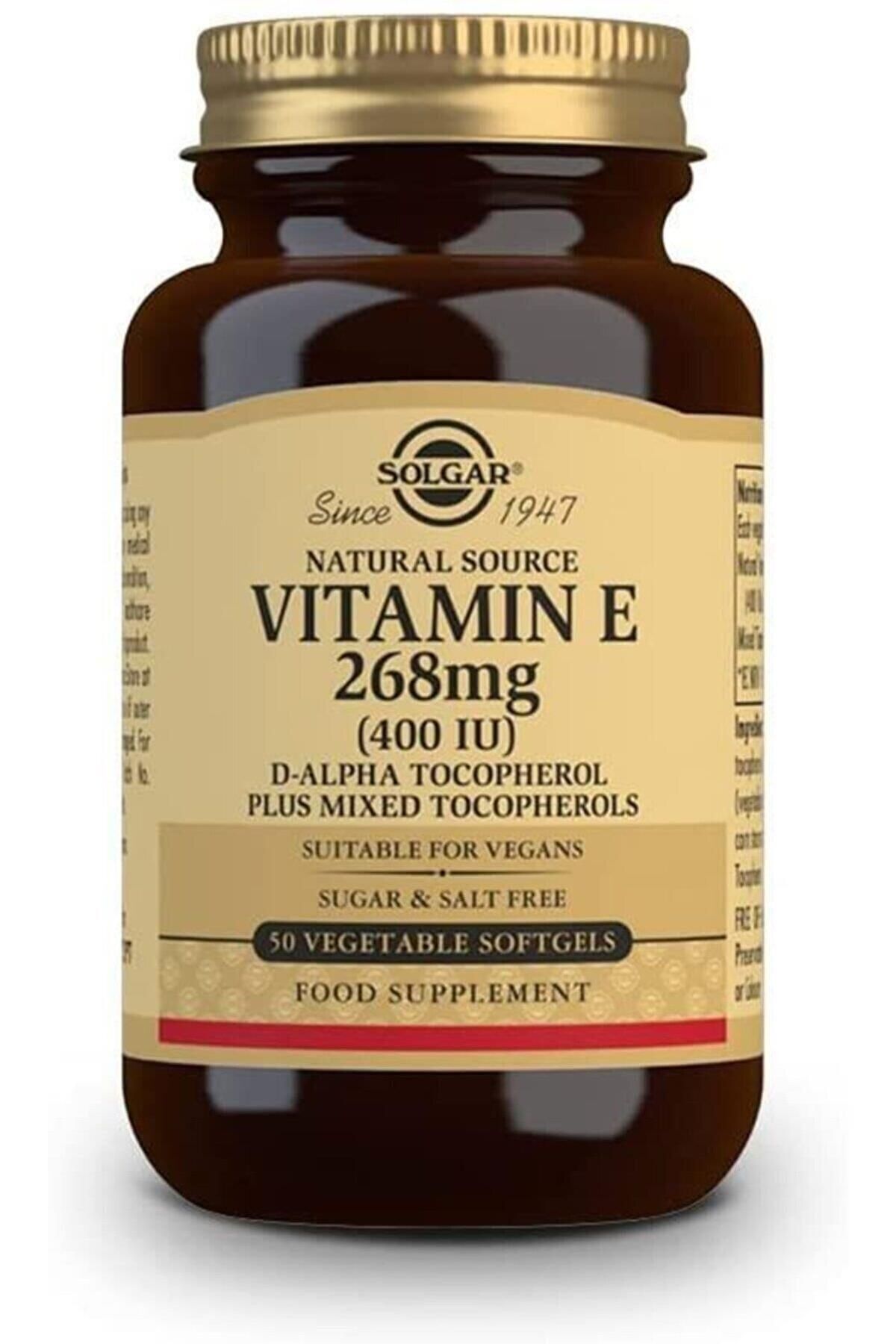 Solgar Vitamin E 400 Iu 50 Kapsül