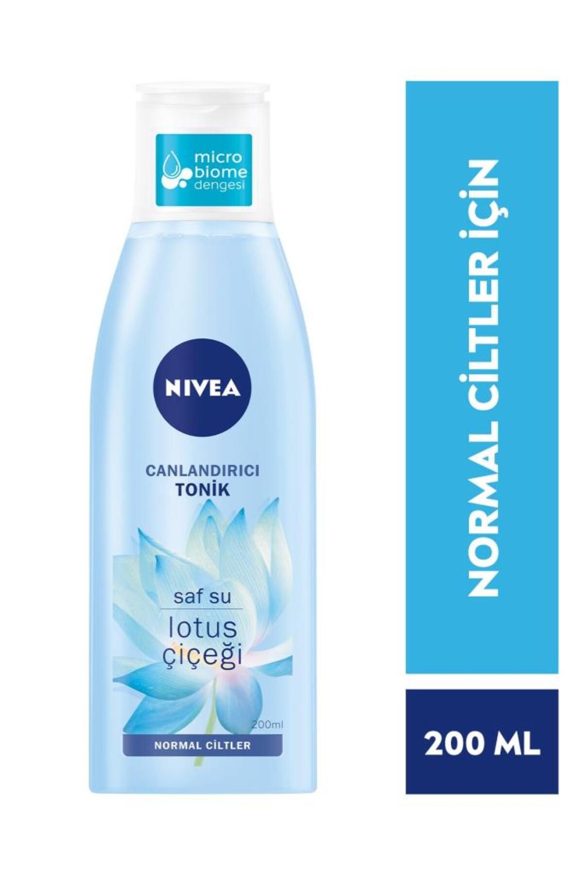 NIVEA Canlandırıcı Tonik 200 ml Normal Ciltler Yüz Temizleme Saf Su Ve Lotus Çiçeği