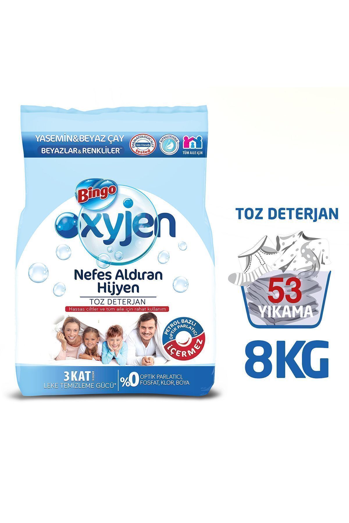 Bingo Oxyjen Toz Çamaşır Deterjanı 8 Kg